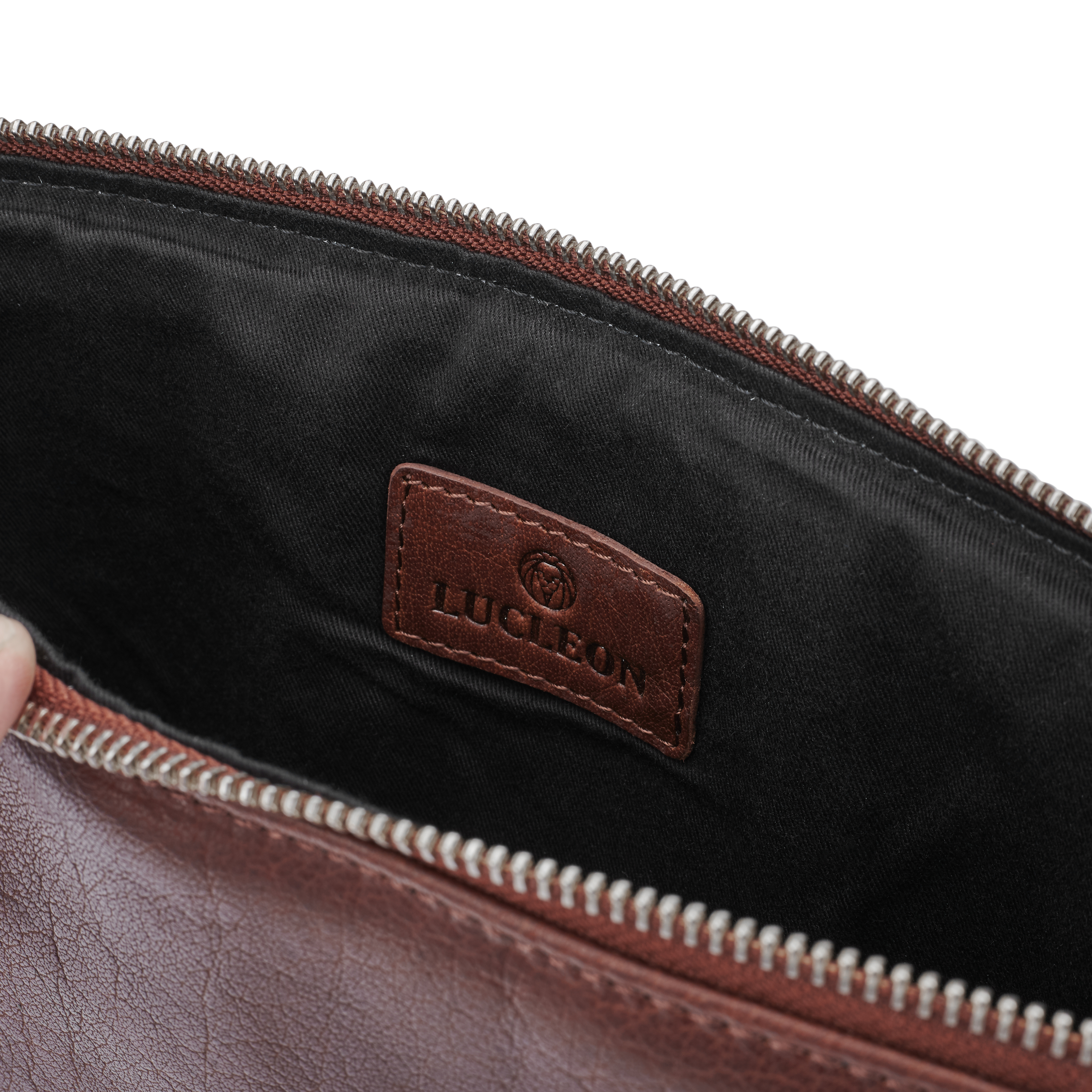 Montreal Tan Leather Small Laptop Sleeve - 11