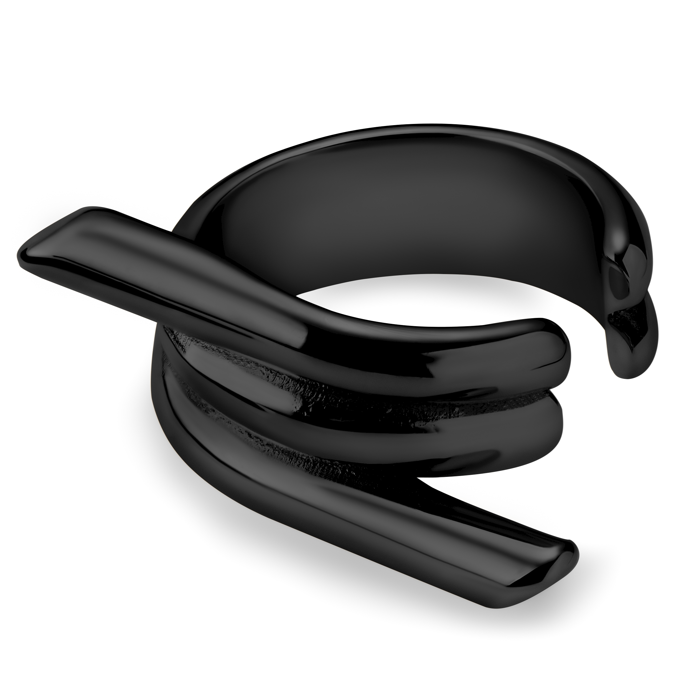 Helix | Ear cuff negro con púa de alambre de 8,6 mm  - 2