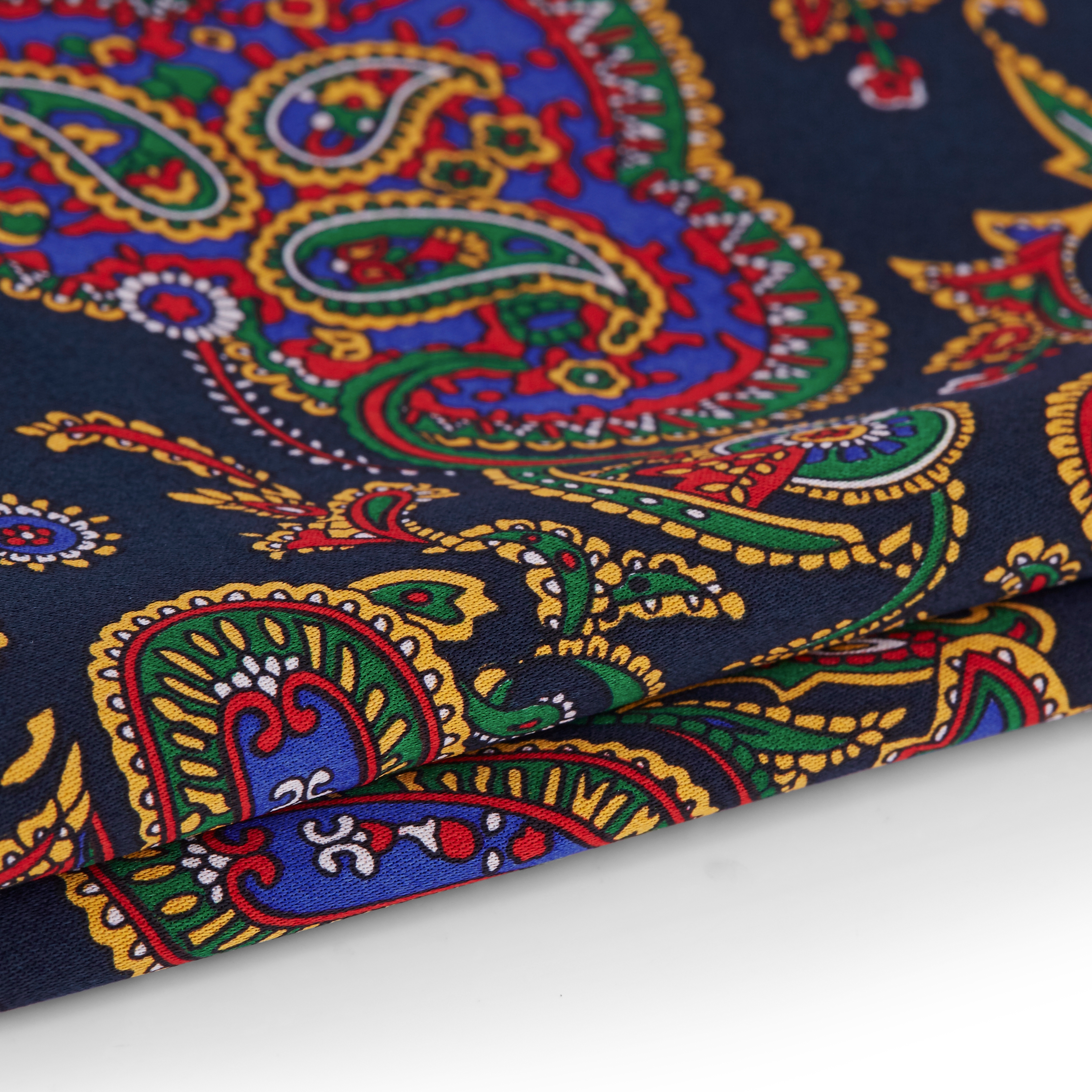 Dristig Rødt Lommetørkle med Paisleymønster - 2