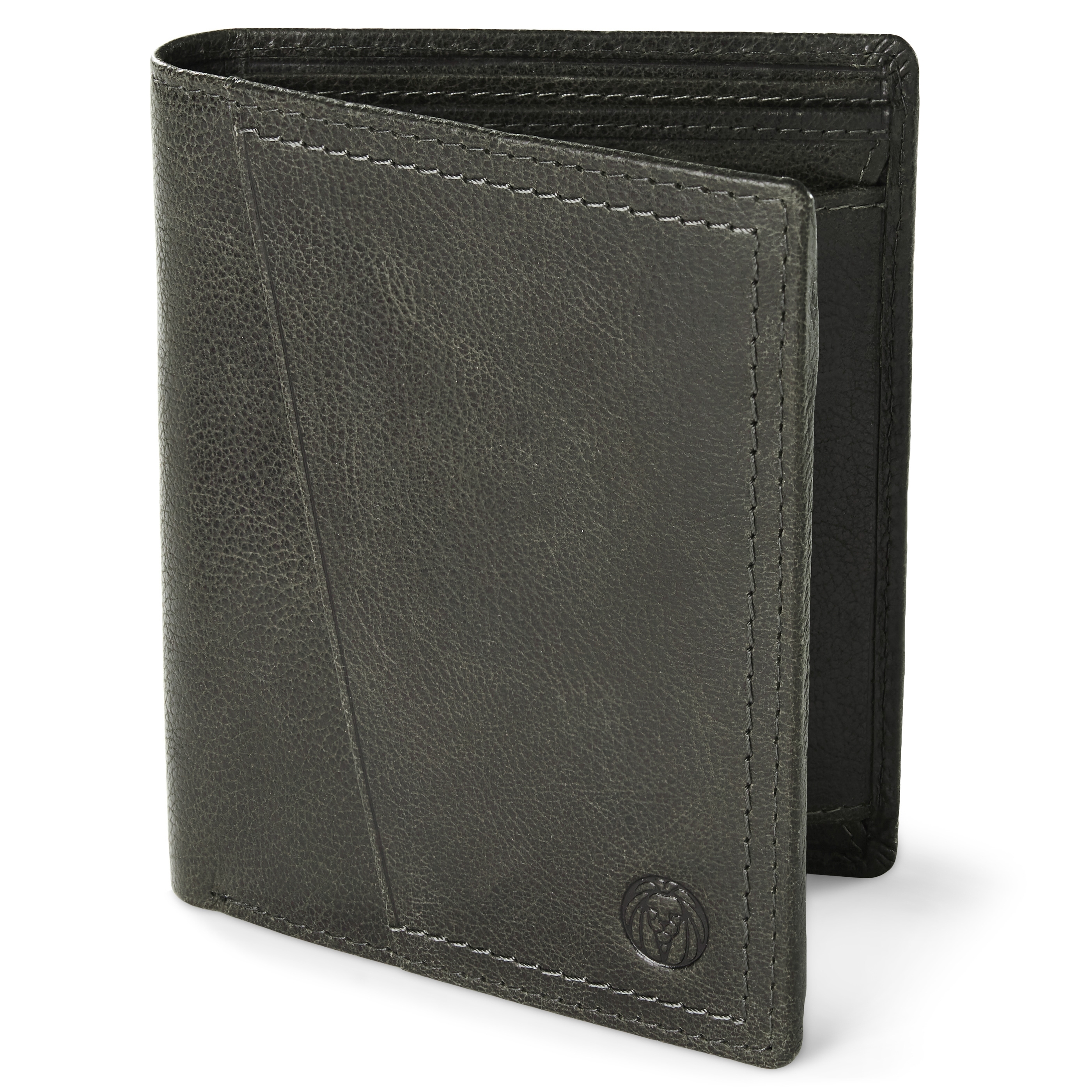 Licio Rustic Brown-Grey RFID Leather Wallet - 1