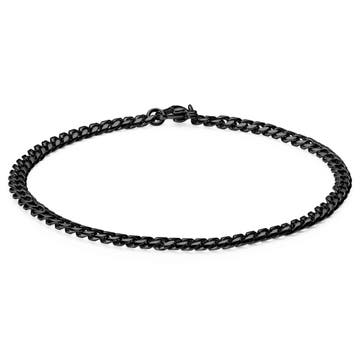 3 mm Black Chain Bracelet 