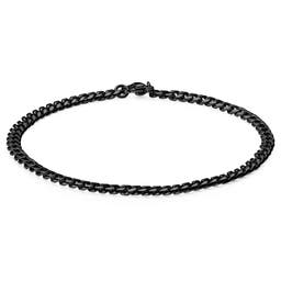 1/8" (3 mm) Black Chain Bracelet 