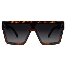Occasus | Tortoise Shell Retro Squared Polarized Sunglasses
