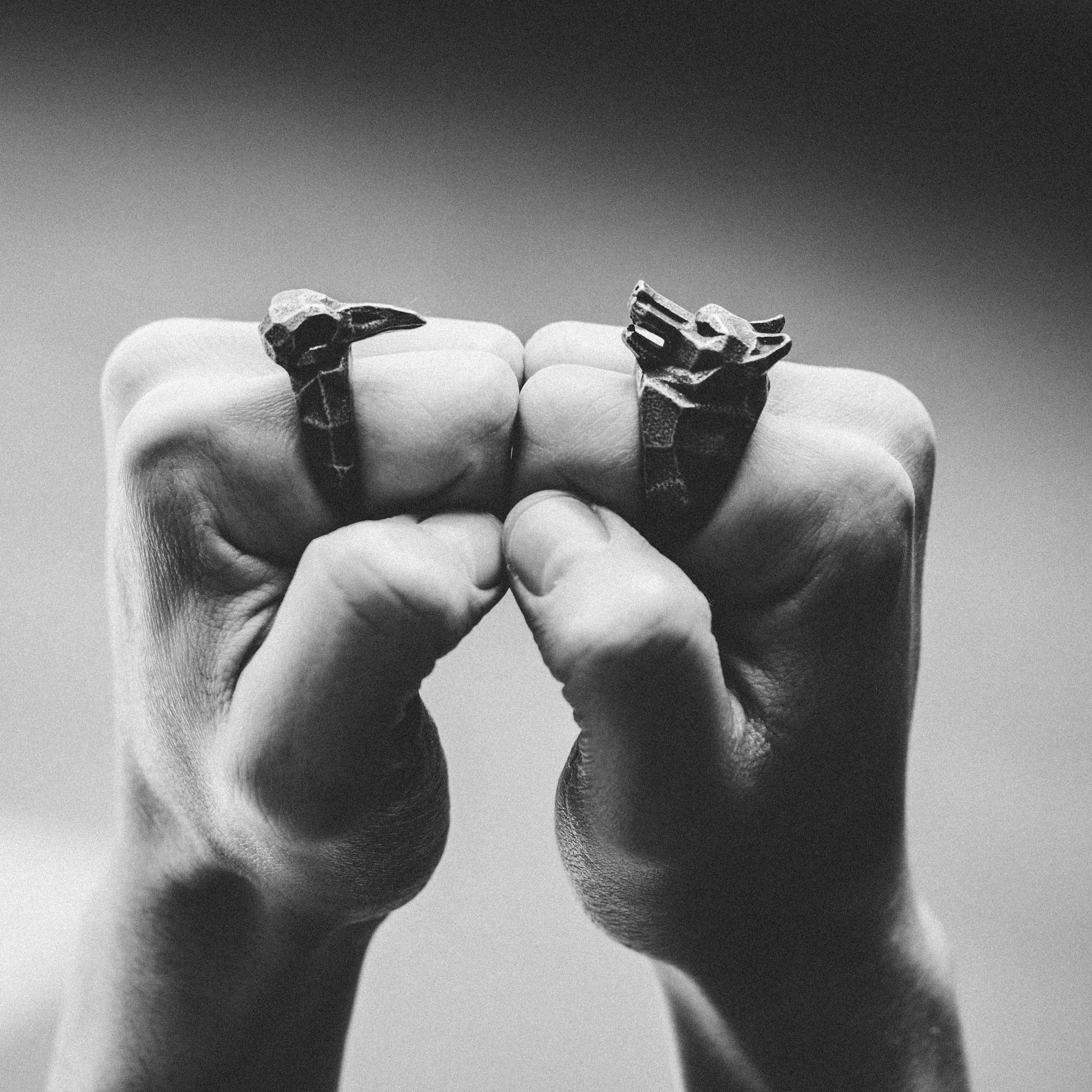 Mack Grauer Rabe Ring - 8