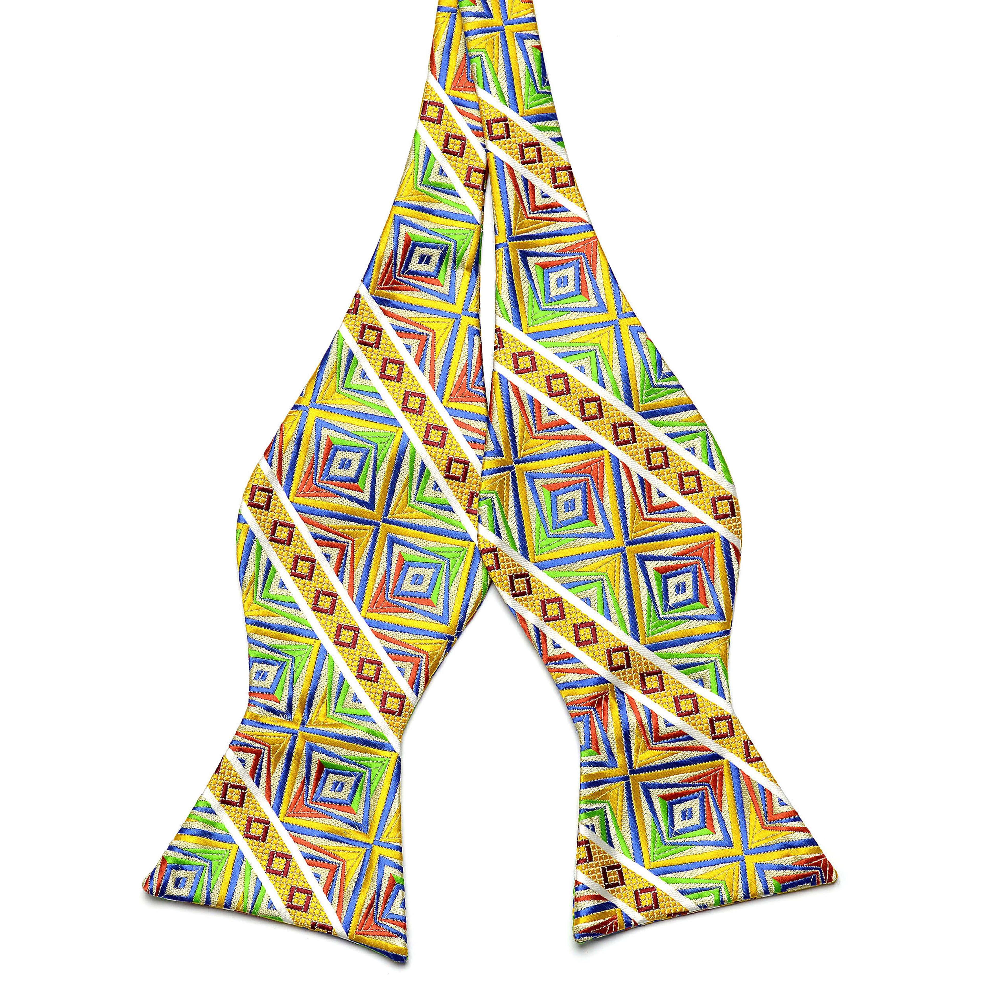Multicolor Silk Self-Tie Bow Tie