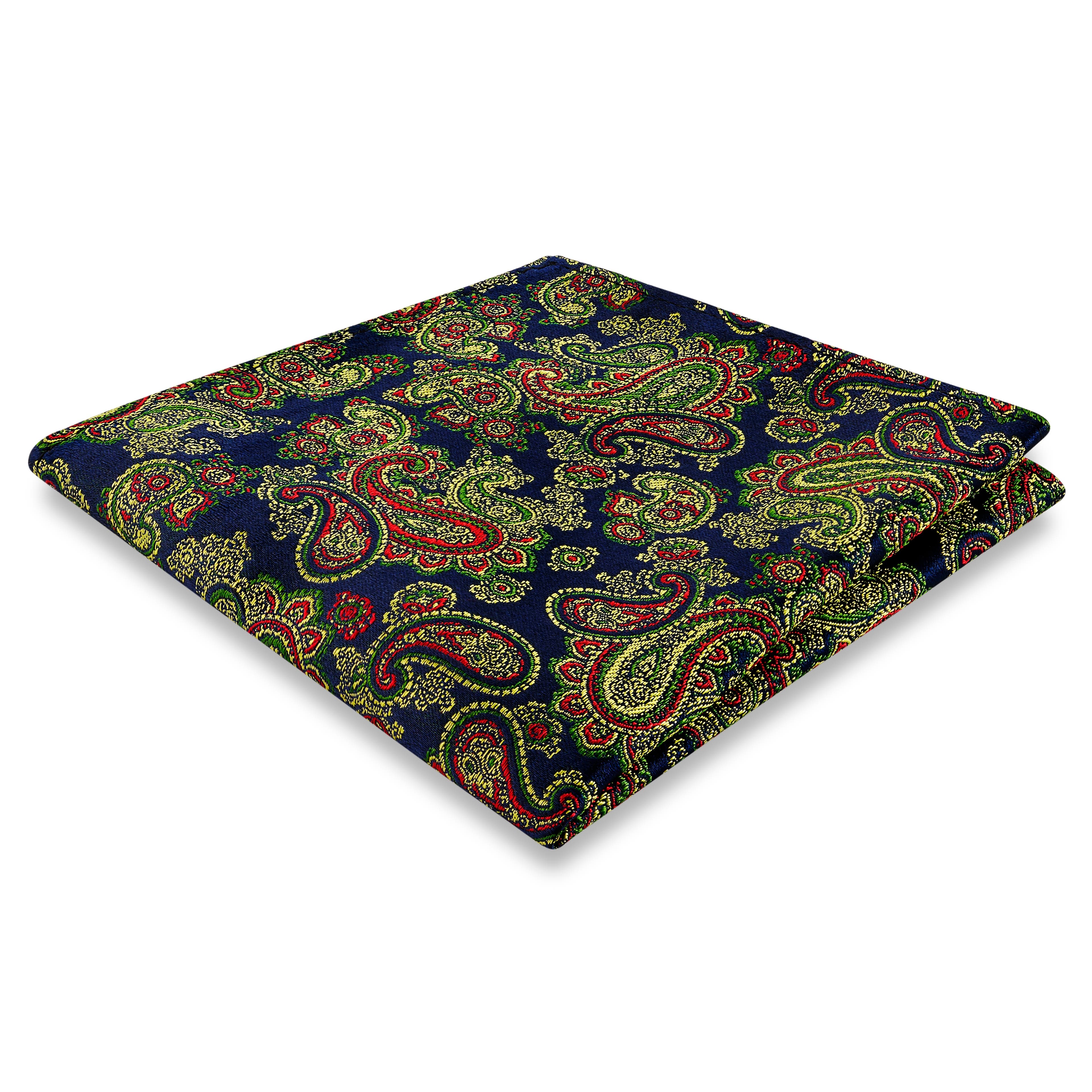 Värikäs VAALEANSININEN PAISLEY Silkki Taskuliina Värikäs VAALEANSININEN PAISLEY Silkki Taskuliina