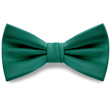 Smaragdgrüne vorgebundene Fliege aus Satin Smaragdgrüne vorgebundene Fliege aus Satin
