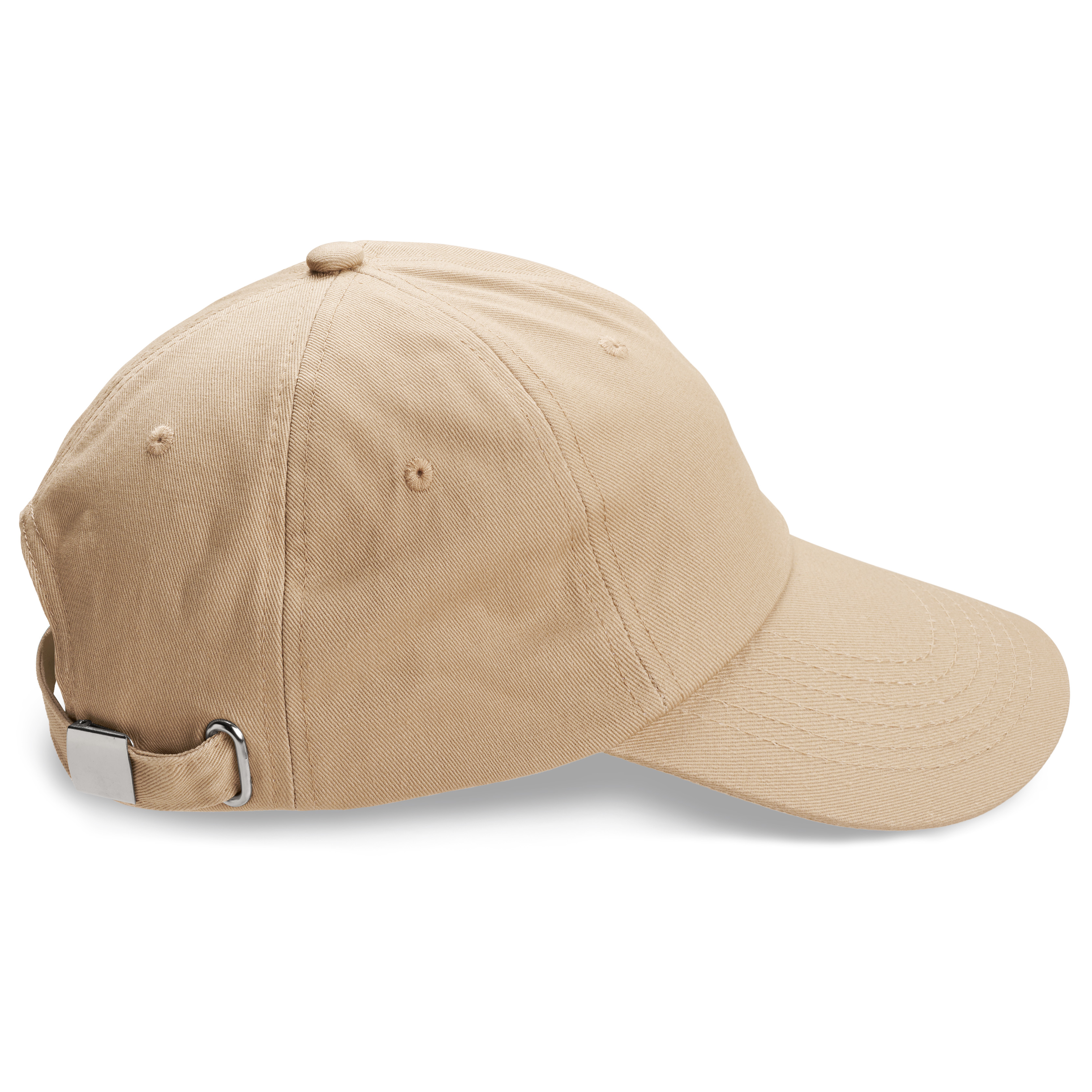 Waykins | Gorra de algodón lisa color arena - 3