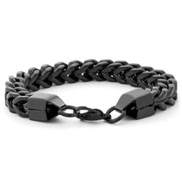 Black Stainless Steel Cuban Curb Chain Bracelet