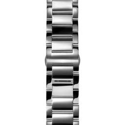 Srebrzysta 24 mm bransoleta do zegarka ze stali nierdzewnej – szybka w wymianie