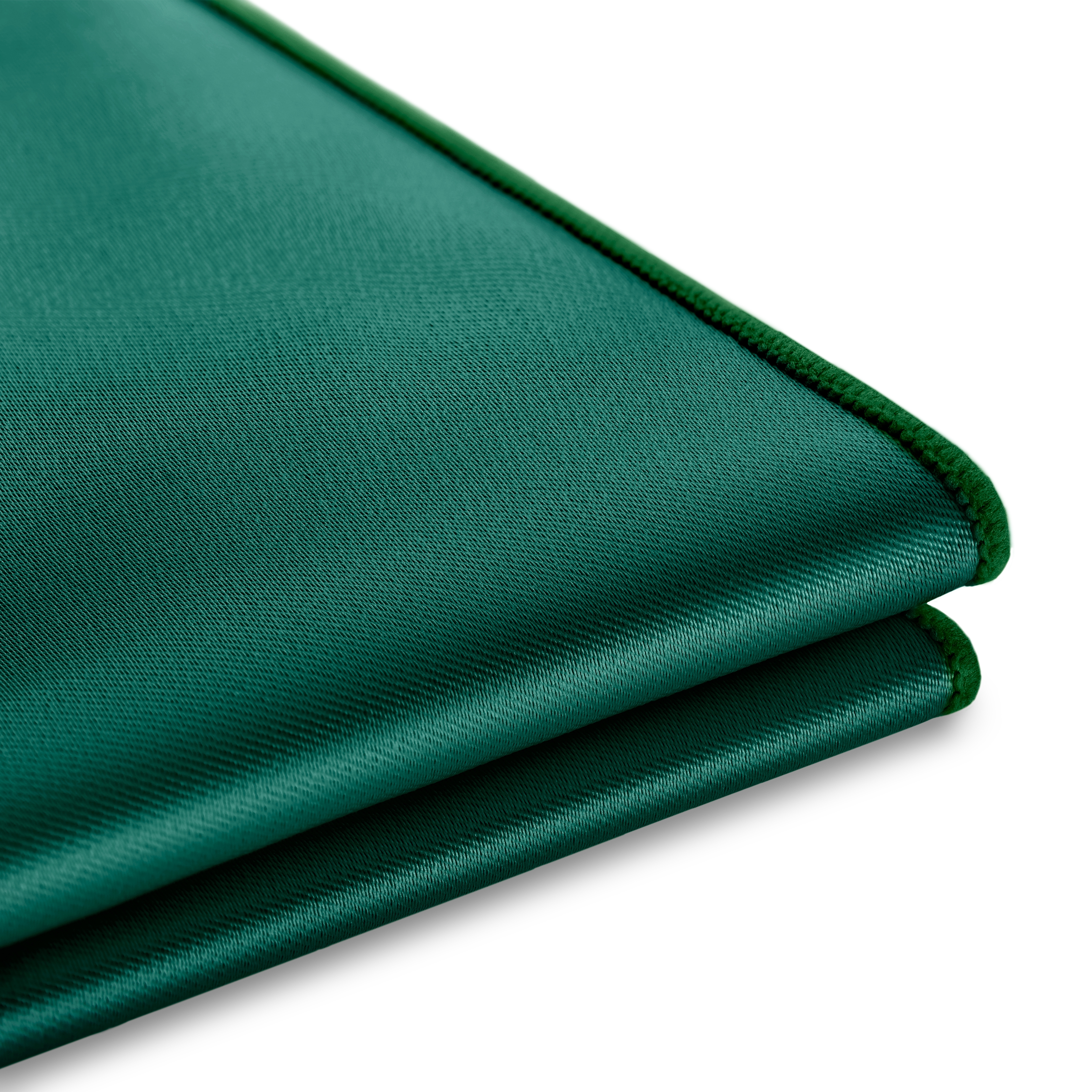 Smaragdově zelený saténový kapesníček do saka - 2