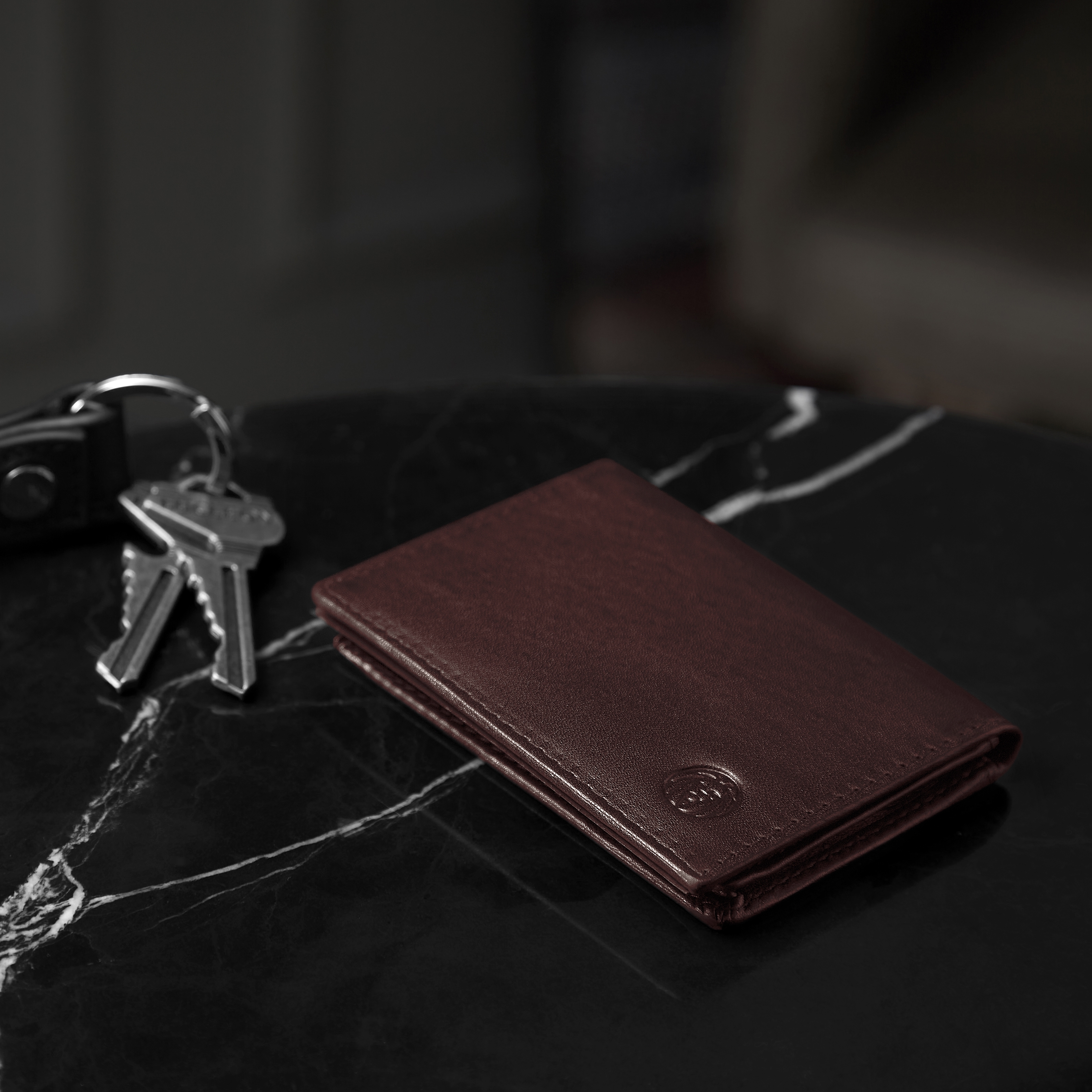 Bruine Leren Jasper Paspoort Portemonnee - 3