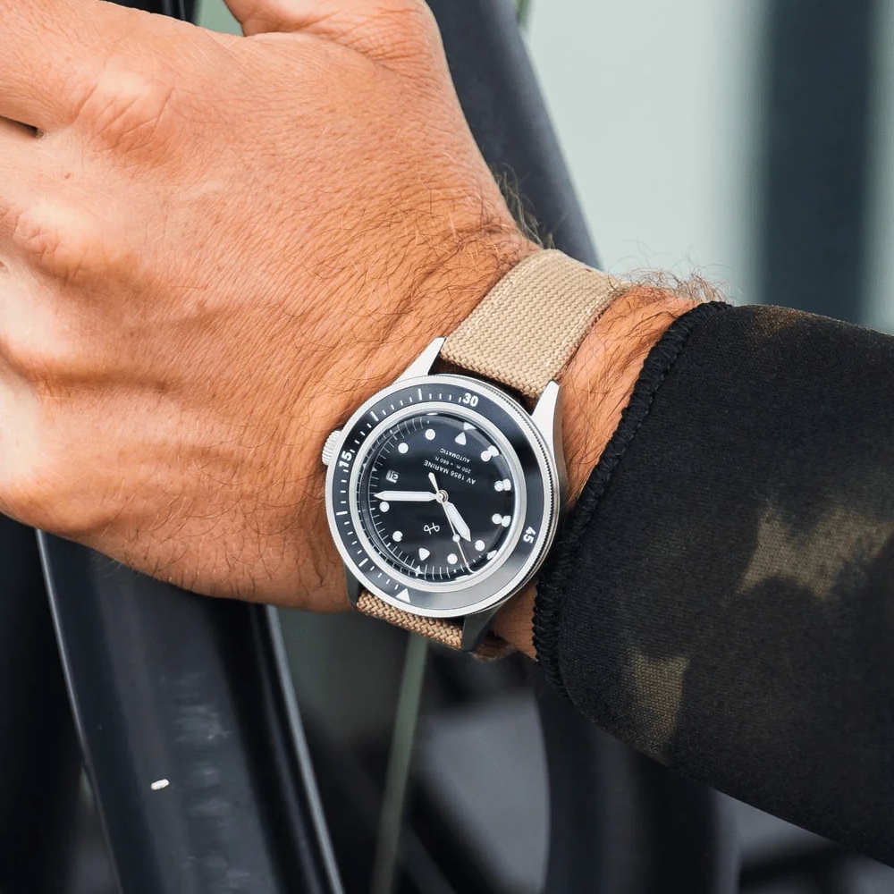 1956 Marine Automatic | Kirurgisk stål og Sort - 3