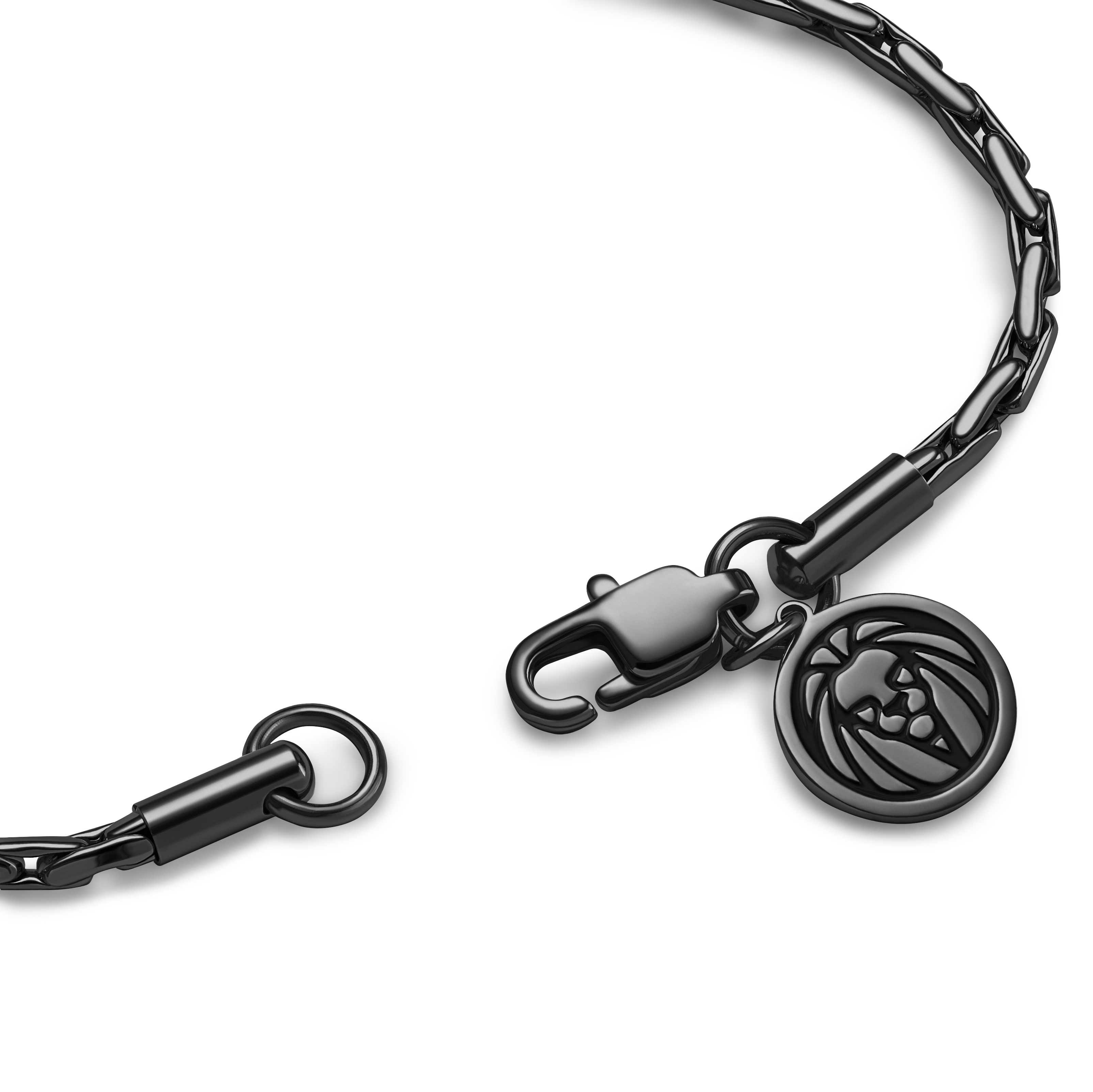 Essentials | 2 mm Gunmetal Μαύρο Βραχιόλι Αλυσίδα Χεριού Ορθογώνιο Box Chain - 5