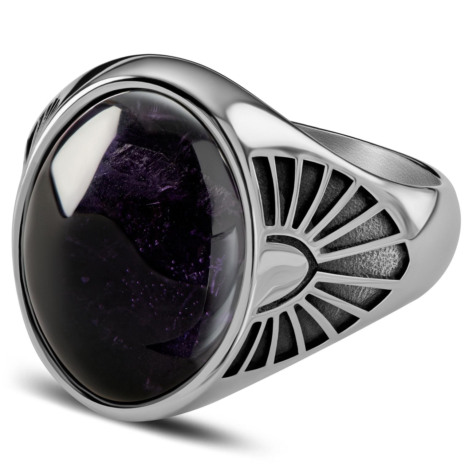 Atlantis | Sygnet z ametystem Atlantis | Sygnet z ametystem