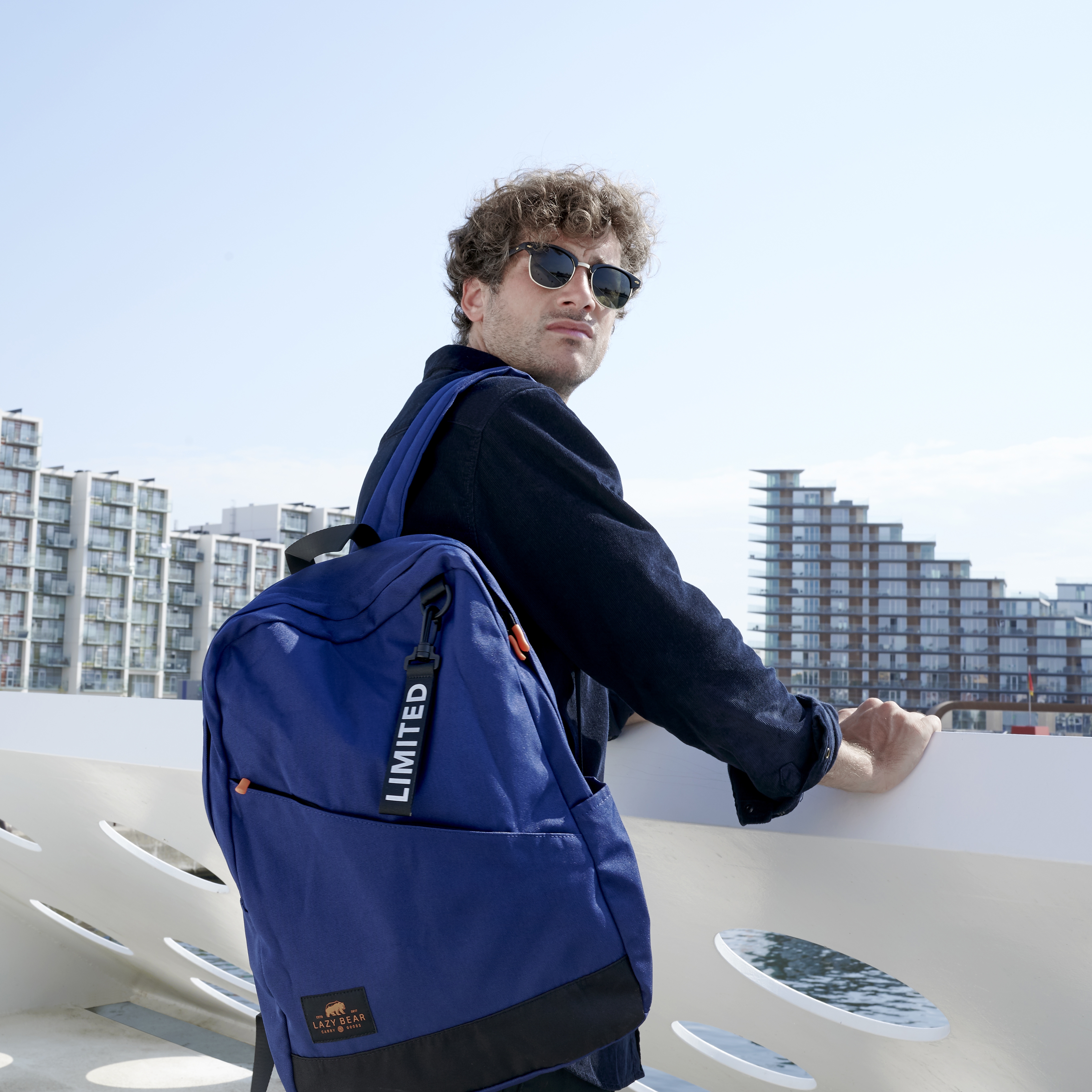Lemont Blauer Faltbarer Rucksack Limitierte Edition - 8