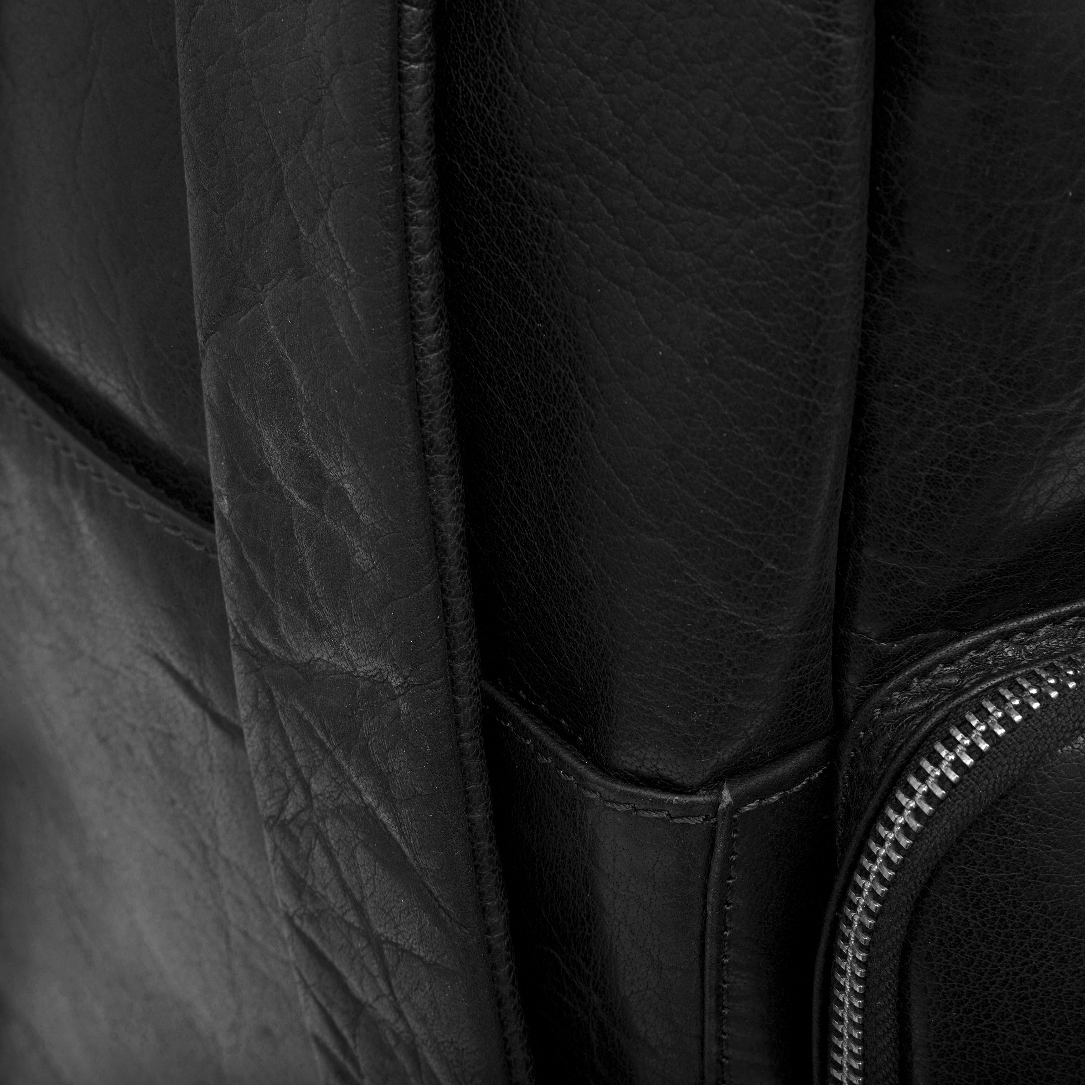 Mochila Montreal de cuero negro - 9