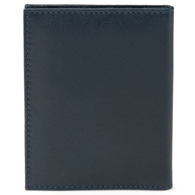 Lincoln | Black & Blue Leather RFID-Blocking Card Holder | In stock ...