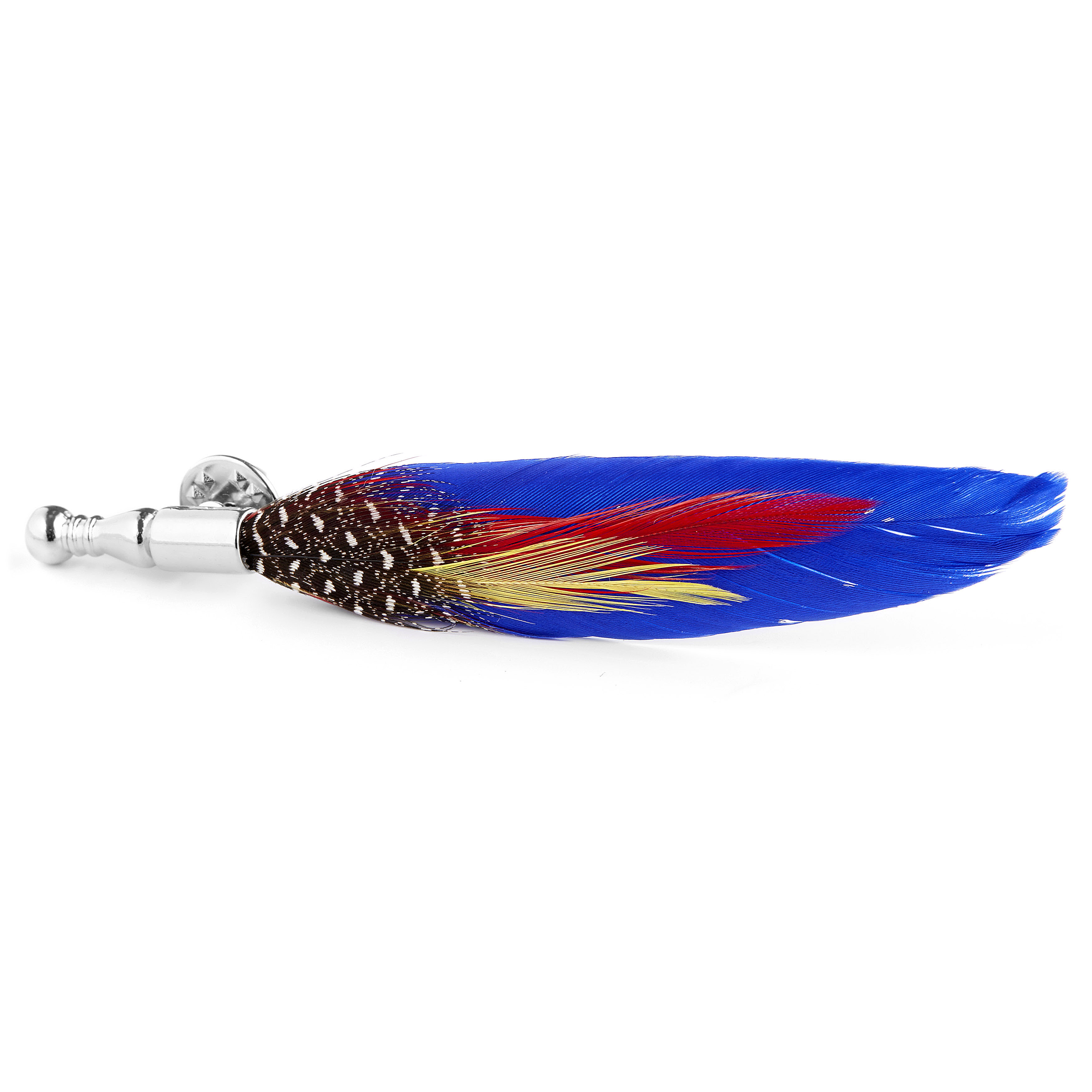 Blue Feather Lapel Pin - 2
