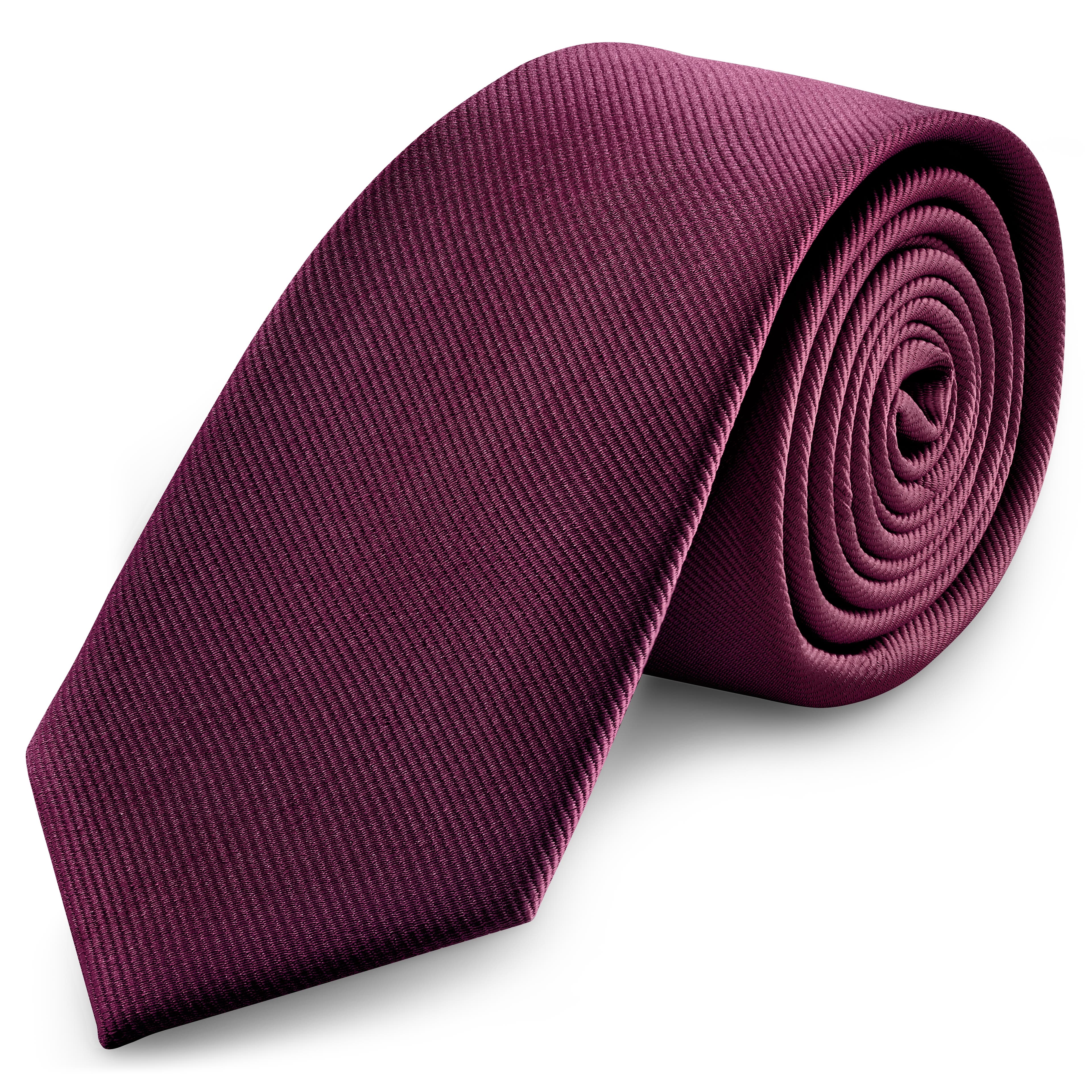 8 cm Karminrote Grosgrain Krawatte