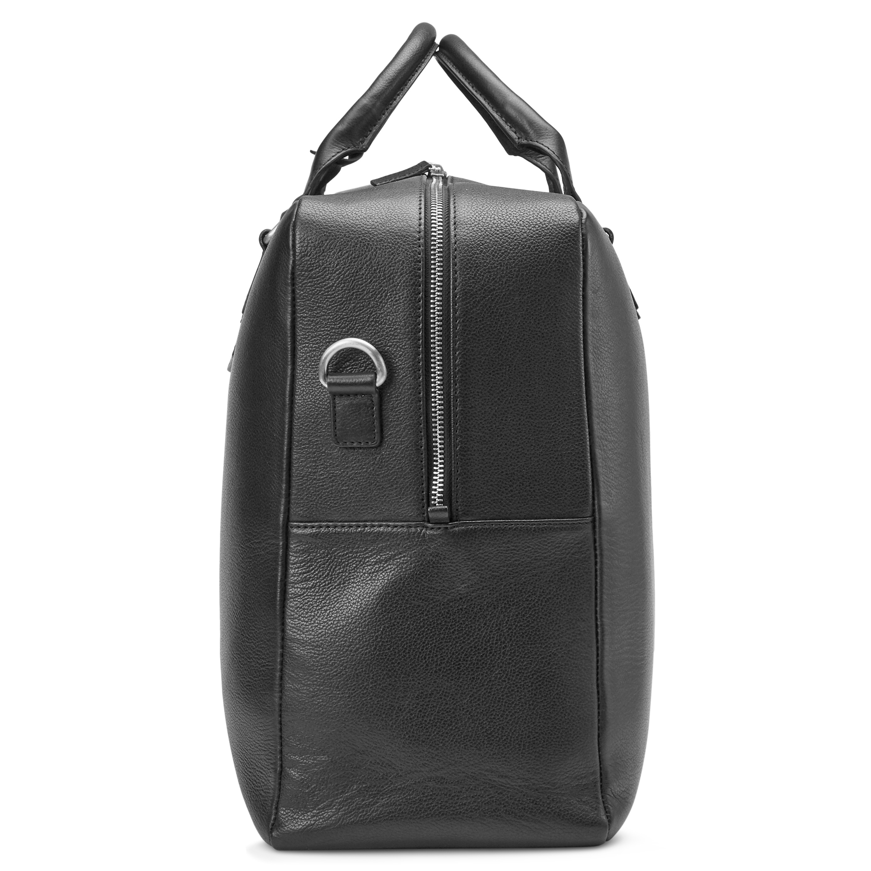 Bolsa de viaje de cuero negro Layne - 5