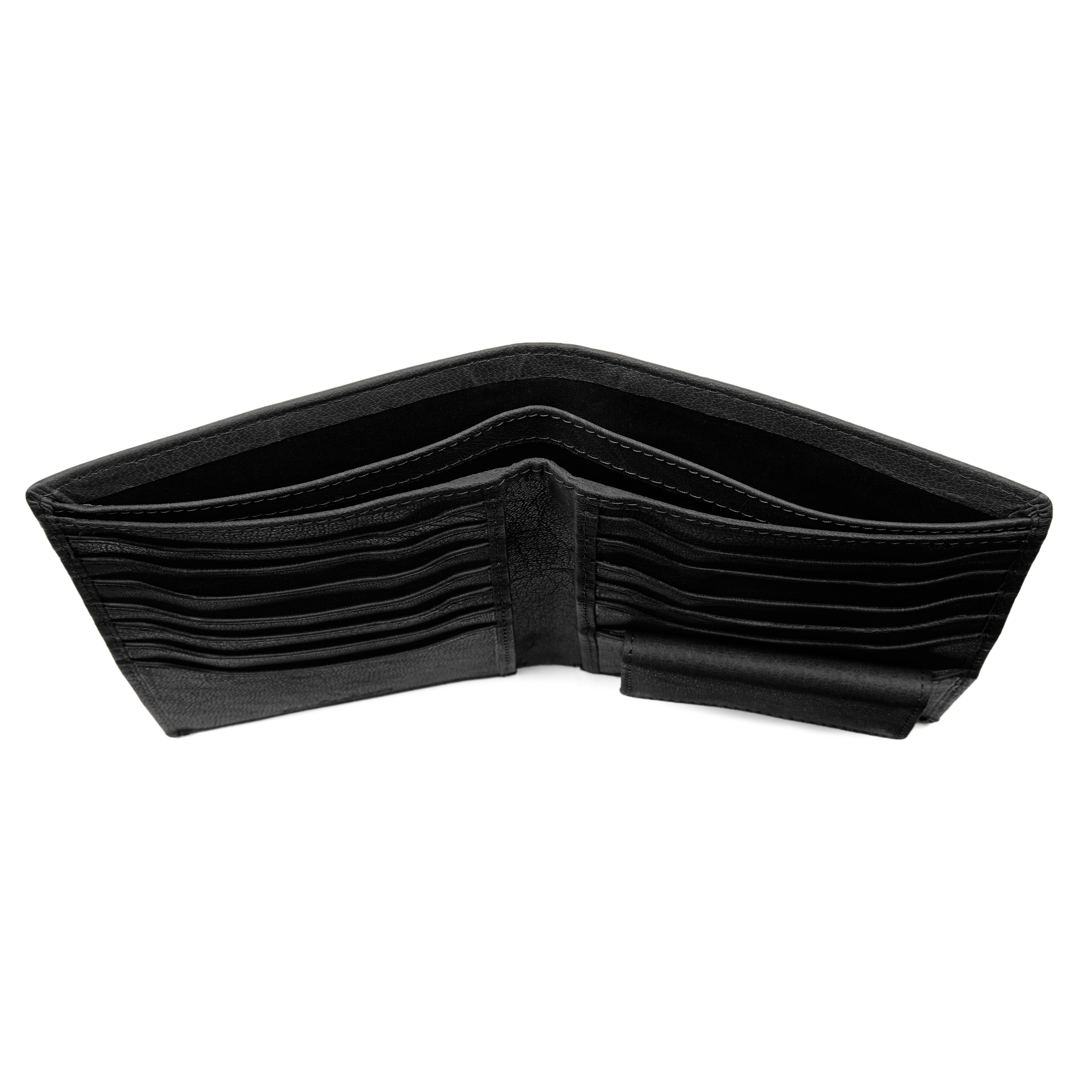 Cartera con tarjetero negra XL Oxford  - 4