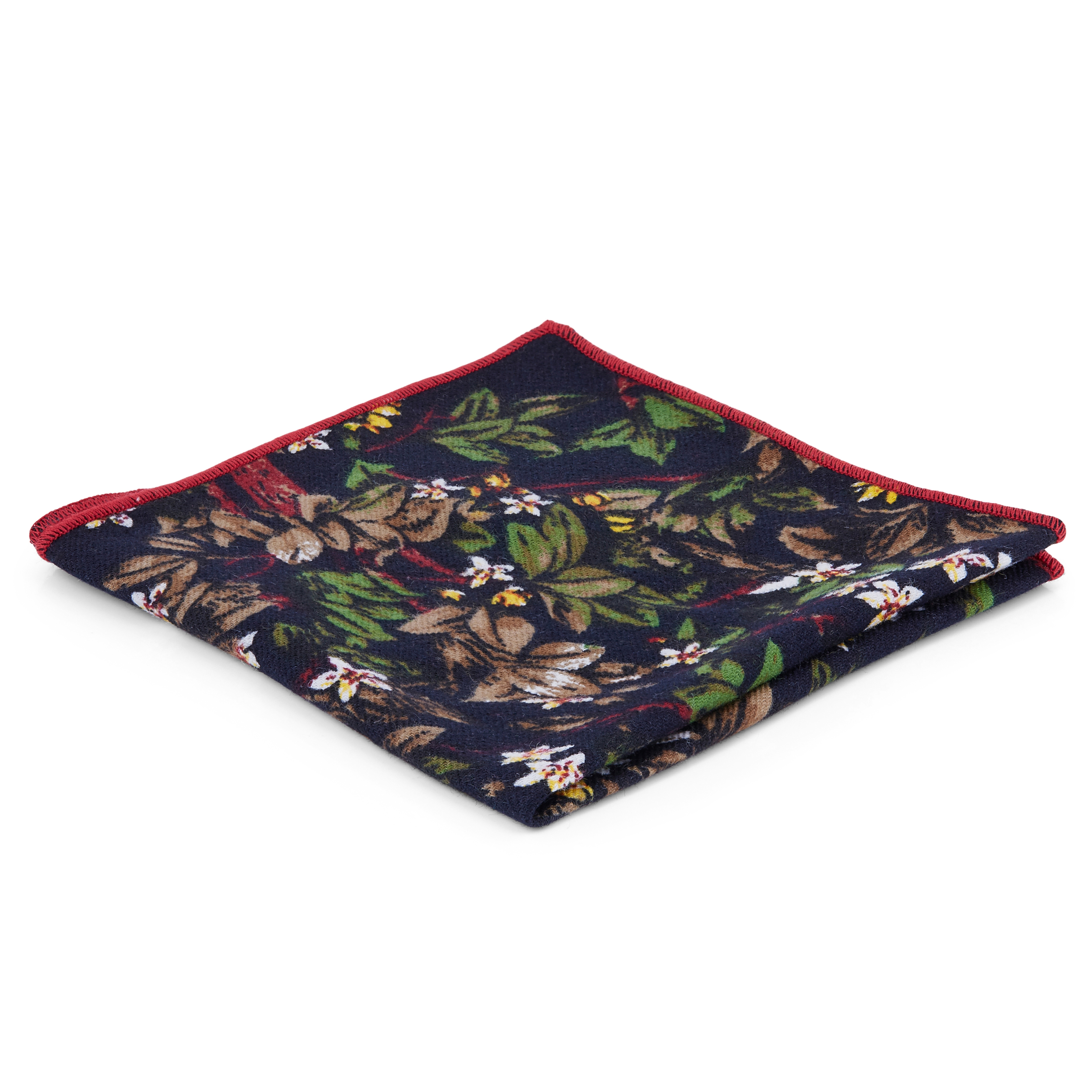 Lommetørkle med Tropisk Blomstermønster  - 1