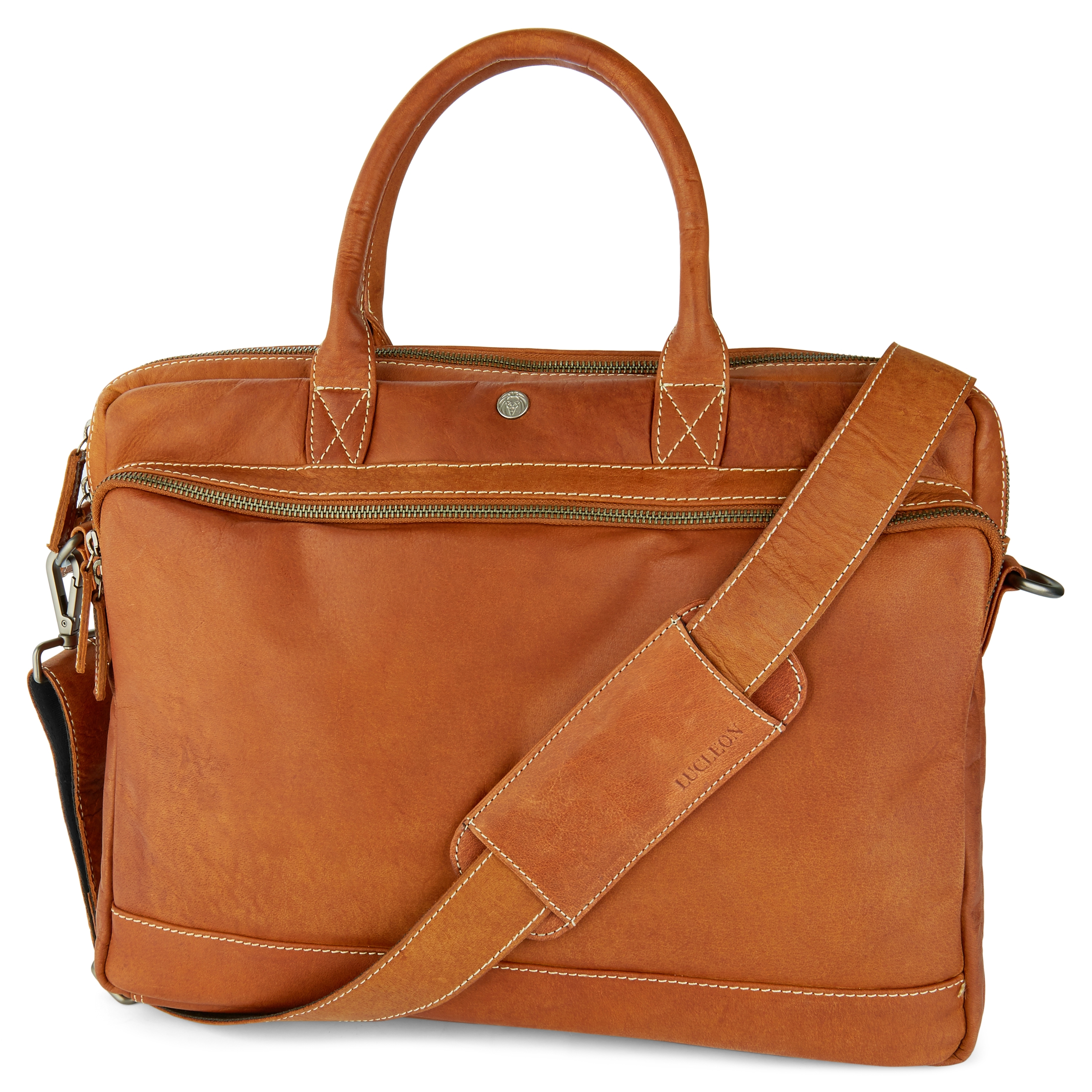 Oxford Tan Laptop Leather Bag