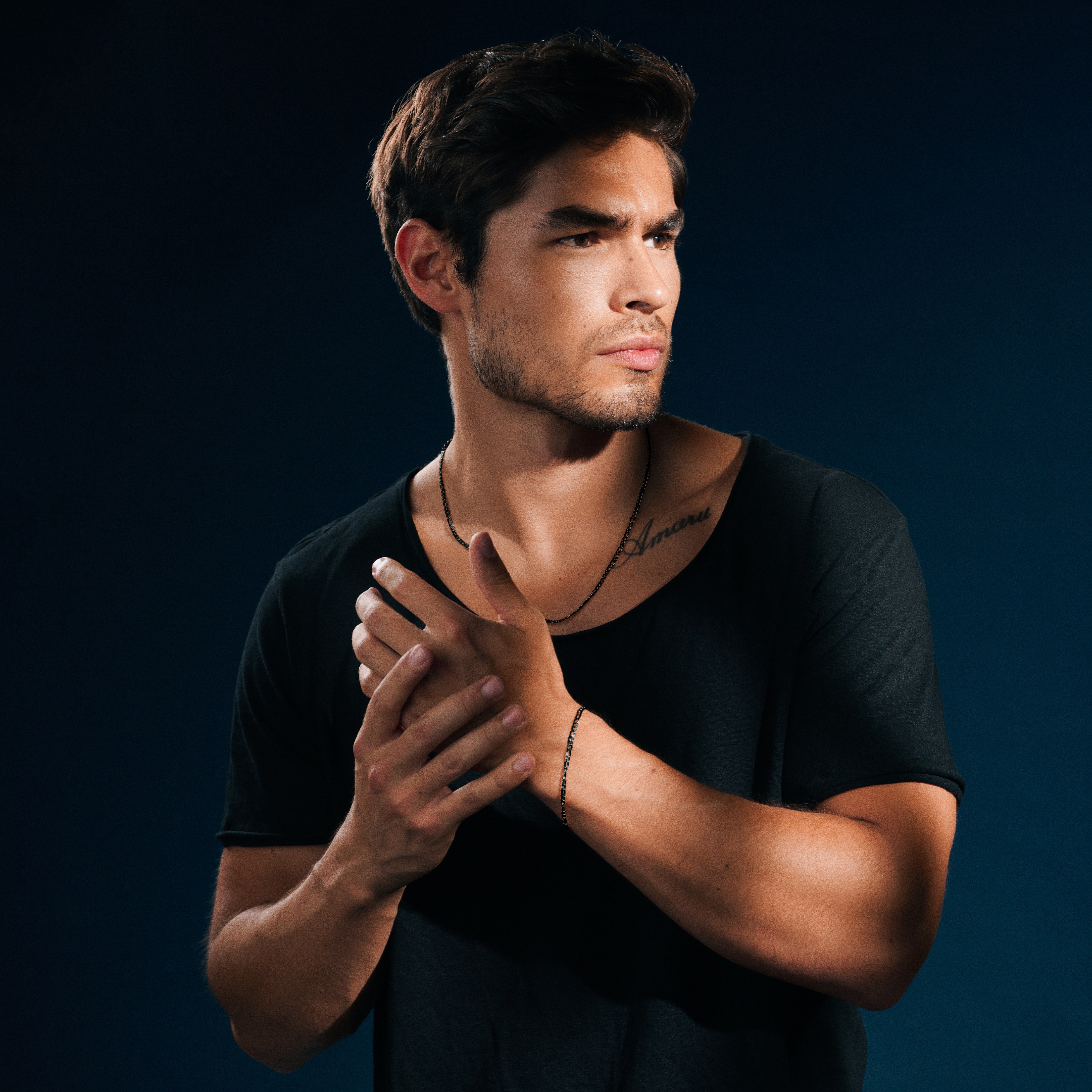 Essentials | 2 mm Gunmetal Schwarz Figaro-Halskette - 2