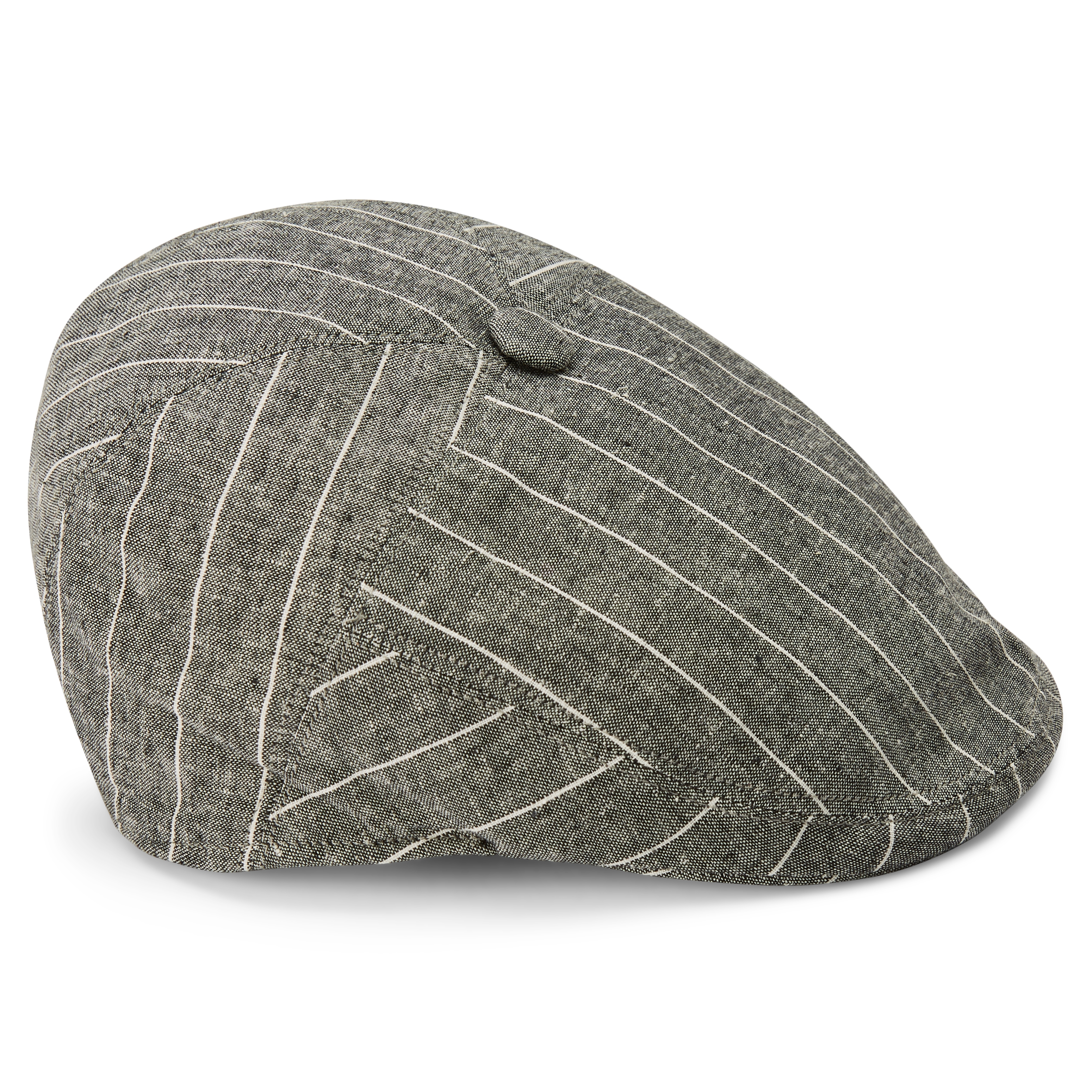 Marco Grey & White Striped Moda Flat Cap - 3