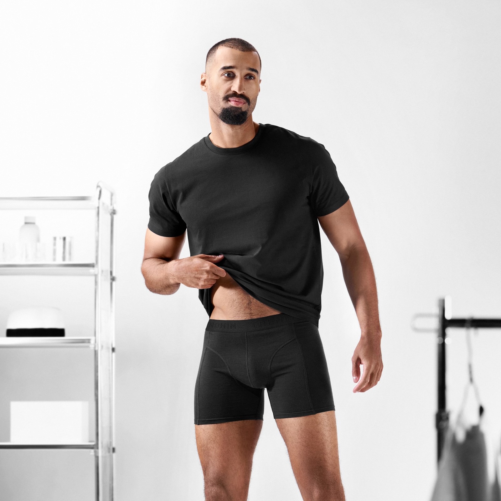 Small - FeatherFeel | 3-Pack Black Merino Wool Boxer Briefs - 2