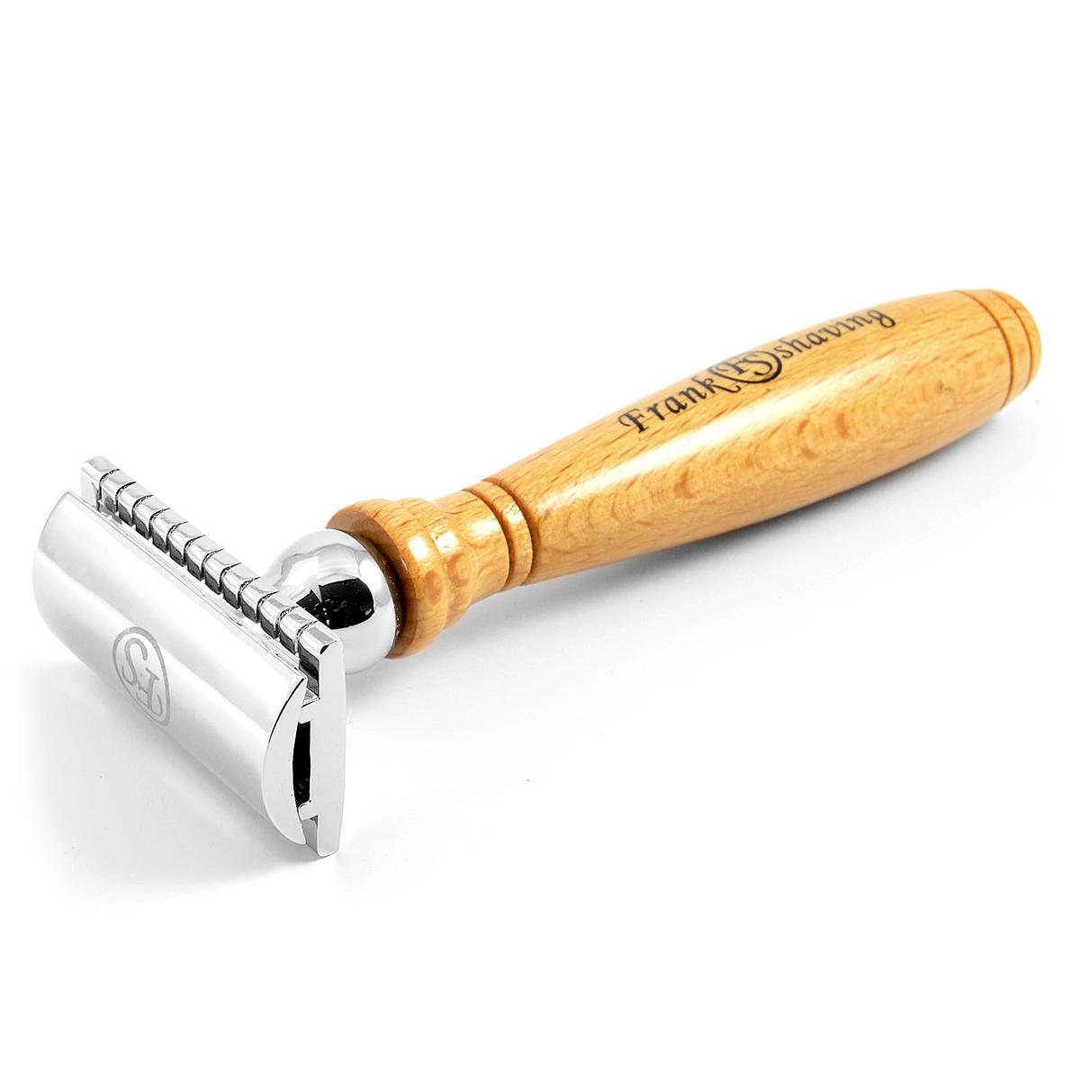 Safety Razor in Light Beech Wood | In stock! | Frank Shaving