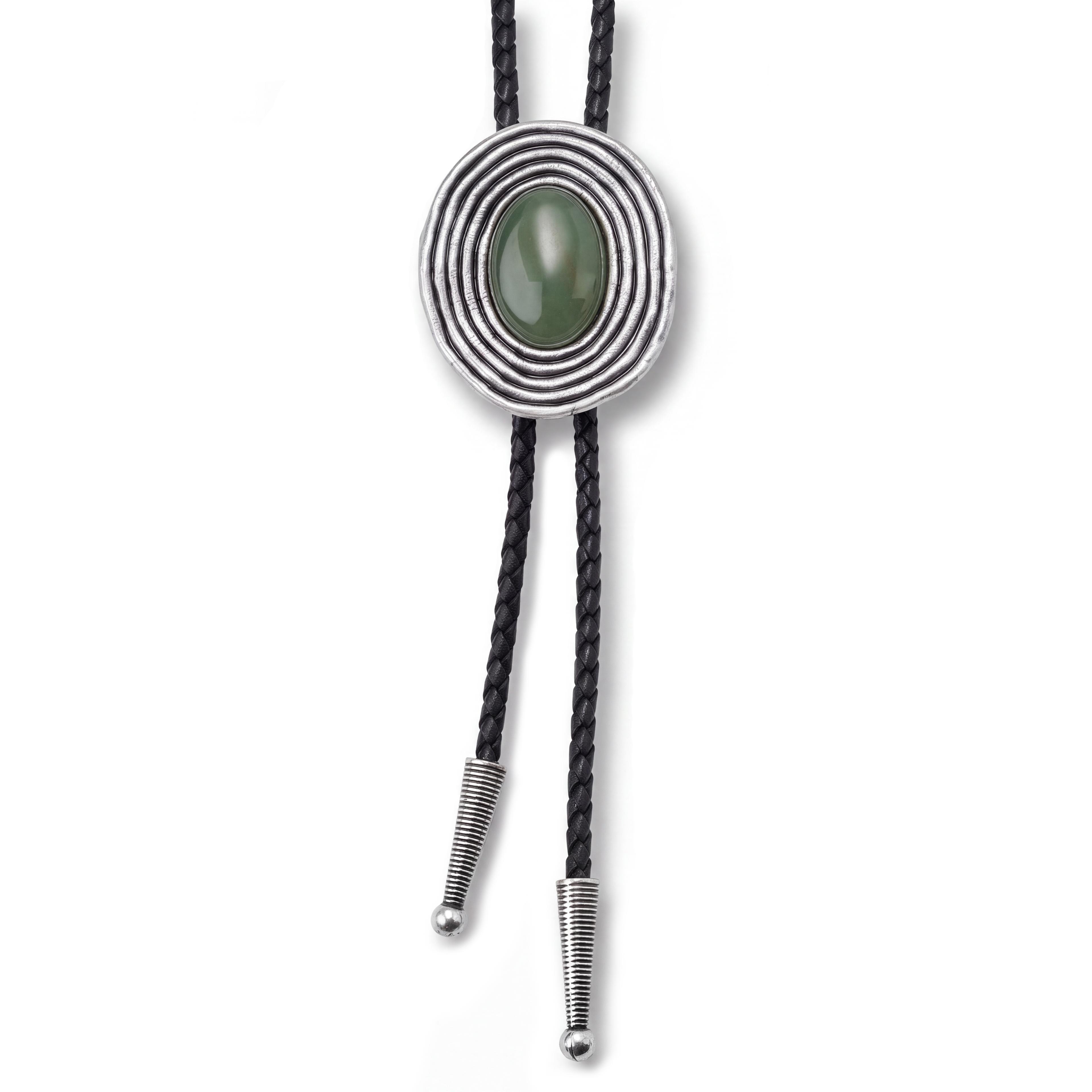 The Intro | Green Natural Stone Western Bolo Tie The Intro | Green Natural Stone Western Bolo Tie