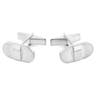 Oblong Rounded 925s Silver Cufflinks