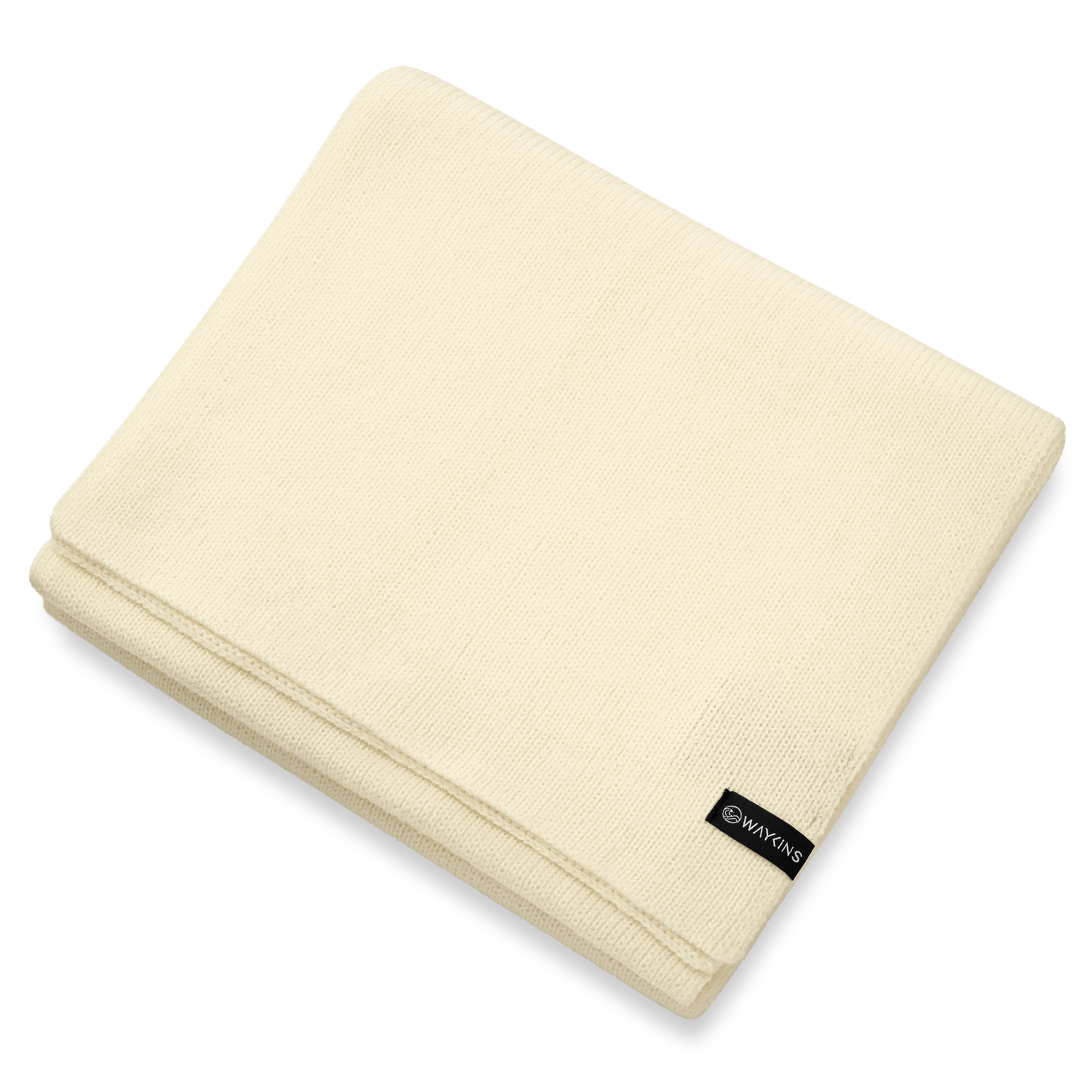 Baltic | Offwhite-Feinstrick-Schal aus Acryl - 2