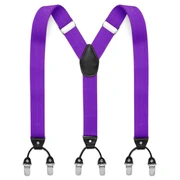 Breite Lila Clips Hosenträger Breite Lila Clips Hosenträger
