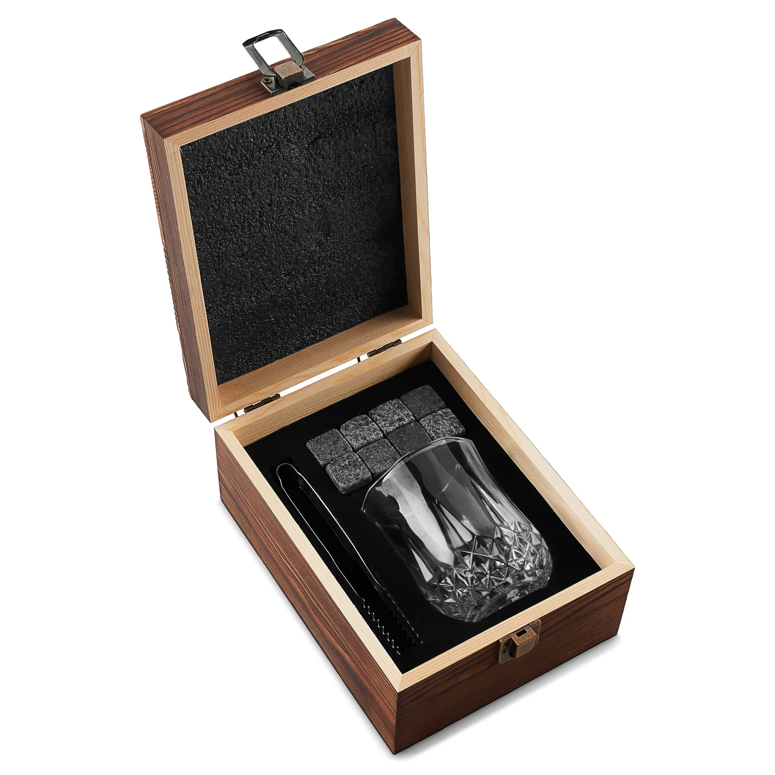 Whisky Set | Glas, Zangen und Marmorsteine Whisky Set | Glas, Zangen und Marmorsteine