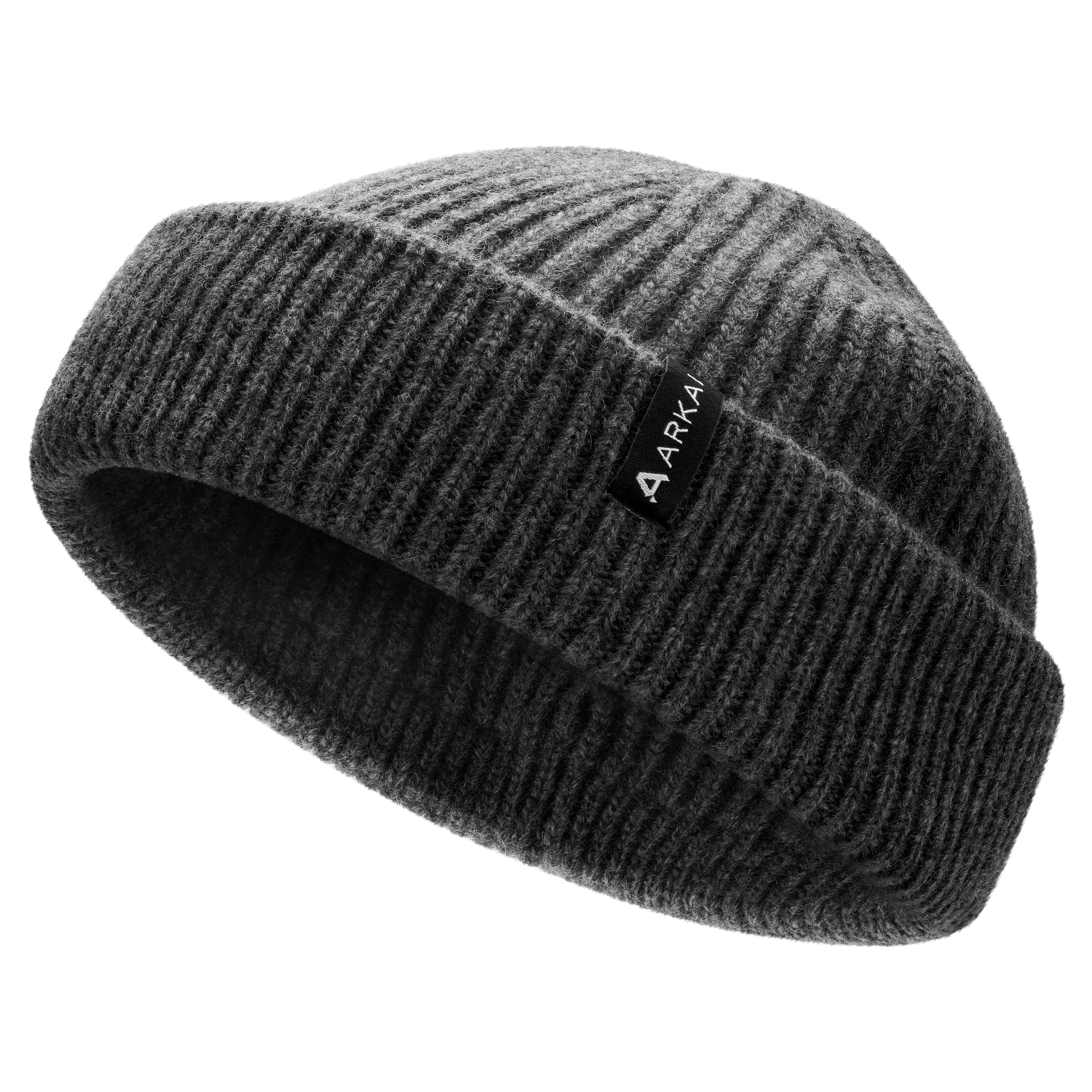 Nordic | Donkergrijze Beanie in Zeemansstijl van Wolmix