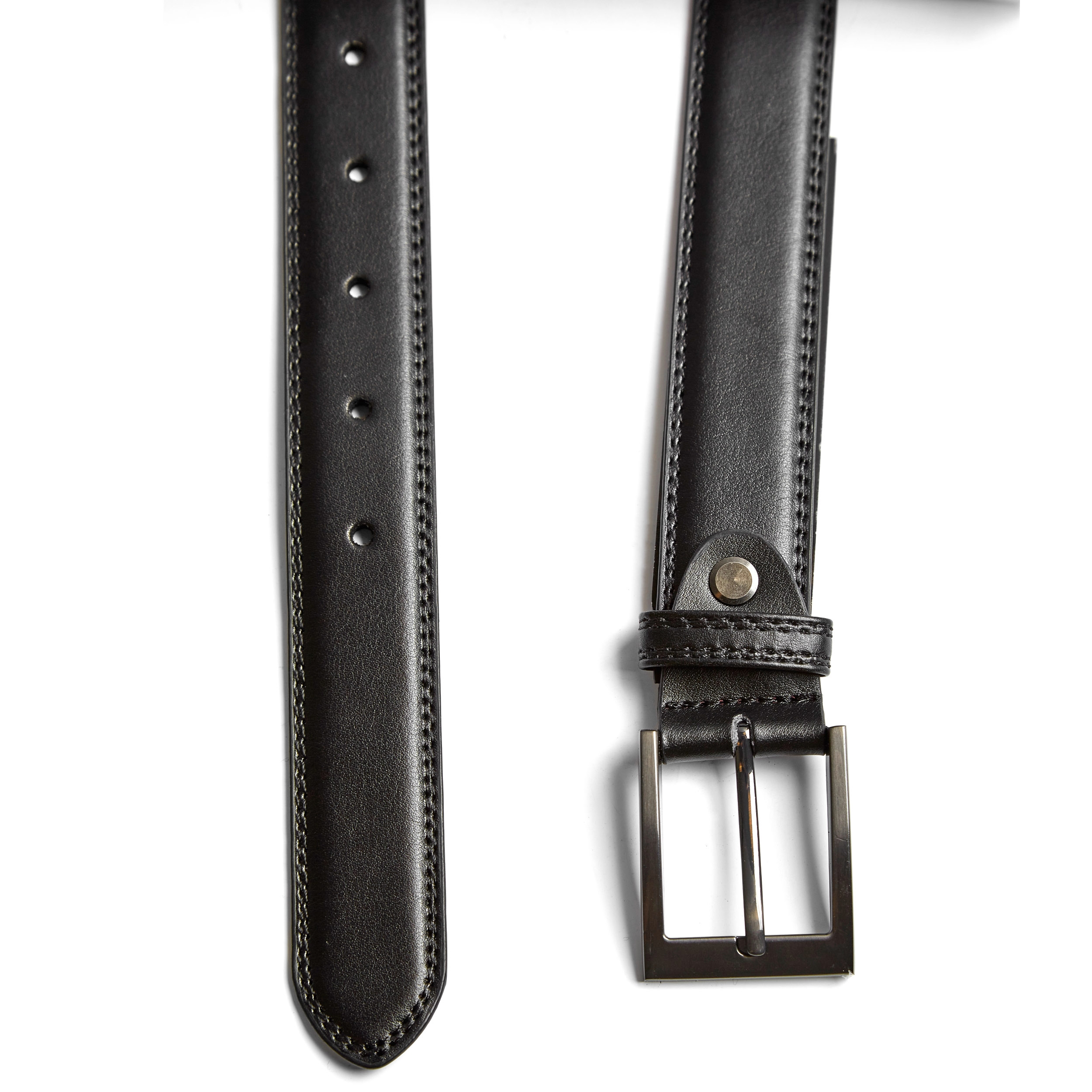 Asiallinen musta nahkavyö - 2