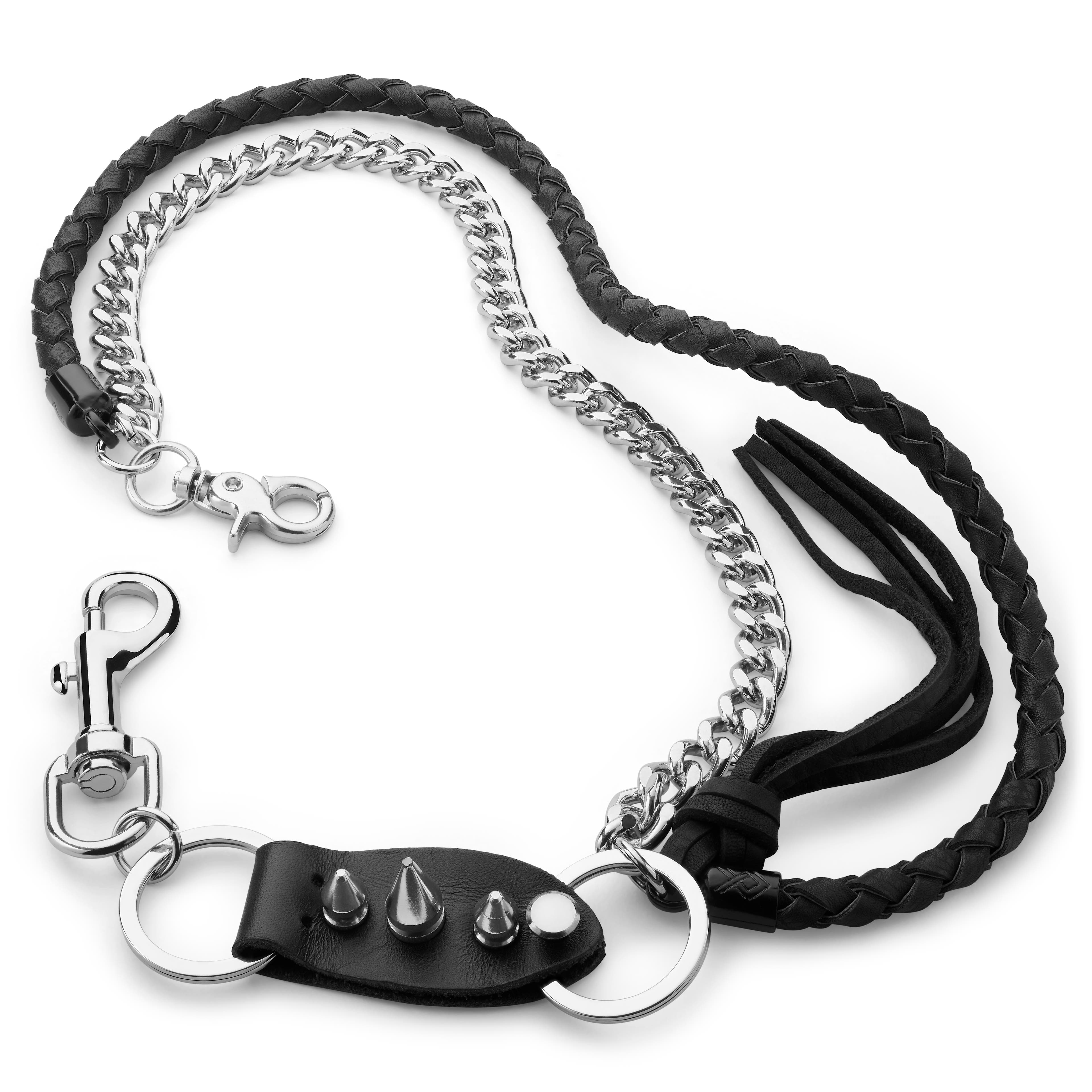 Wallet Chain Spiked Metal