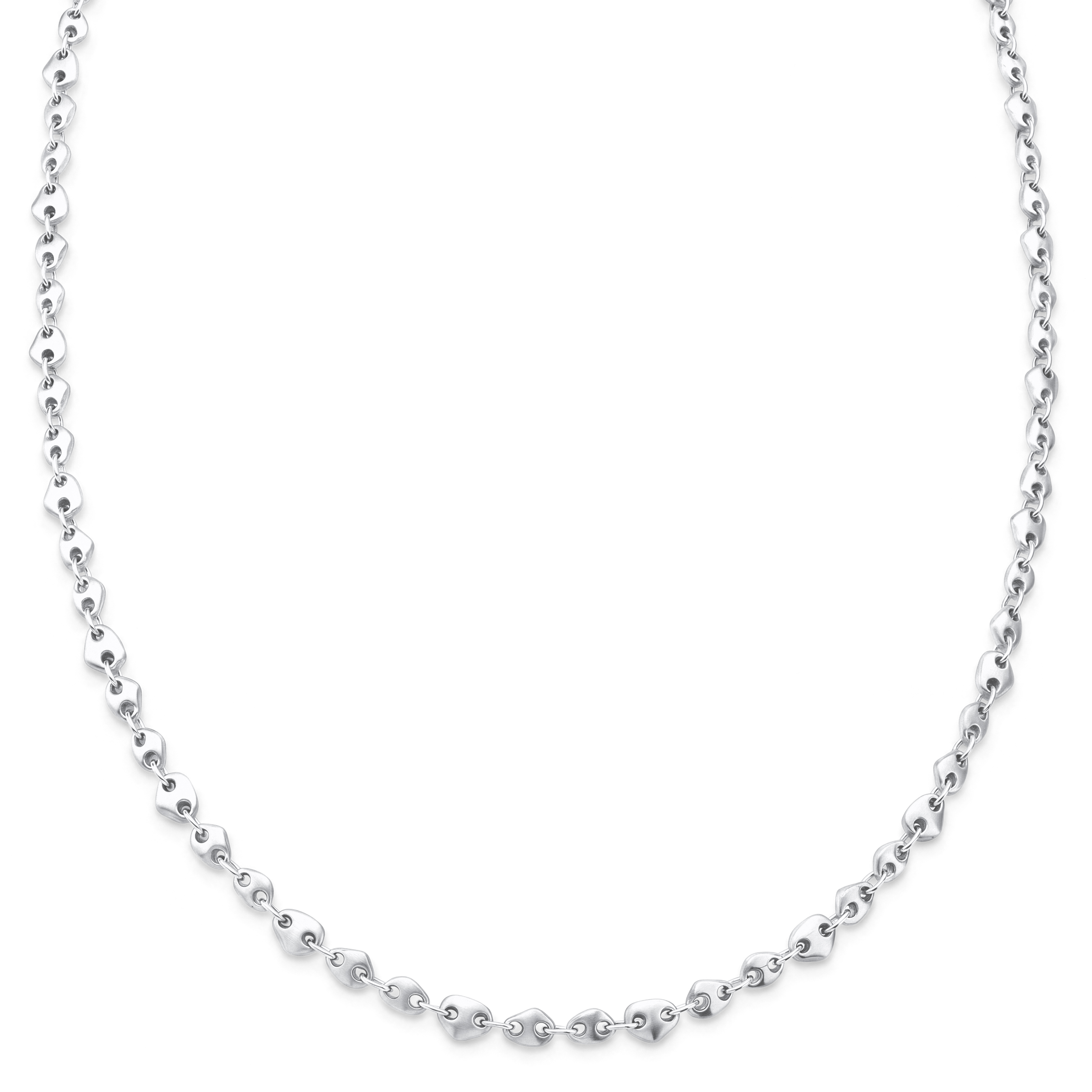 Organic | Cairn Collana in acciaio inossidabile placcata in argento