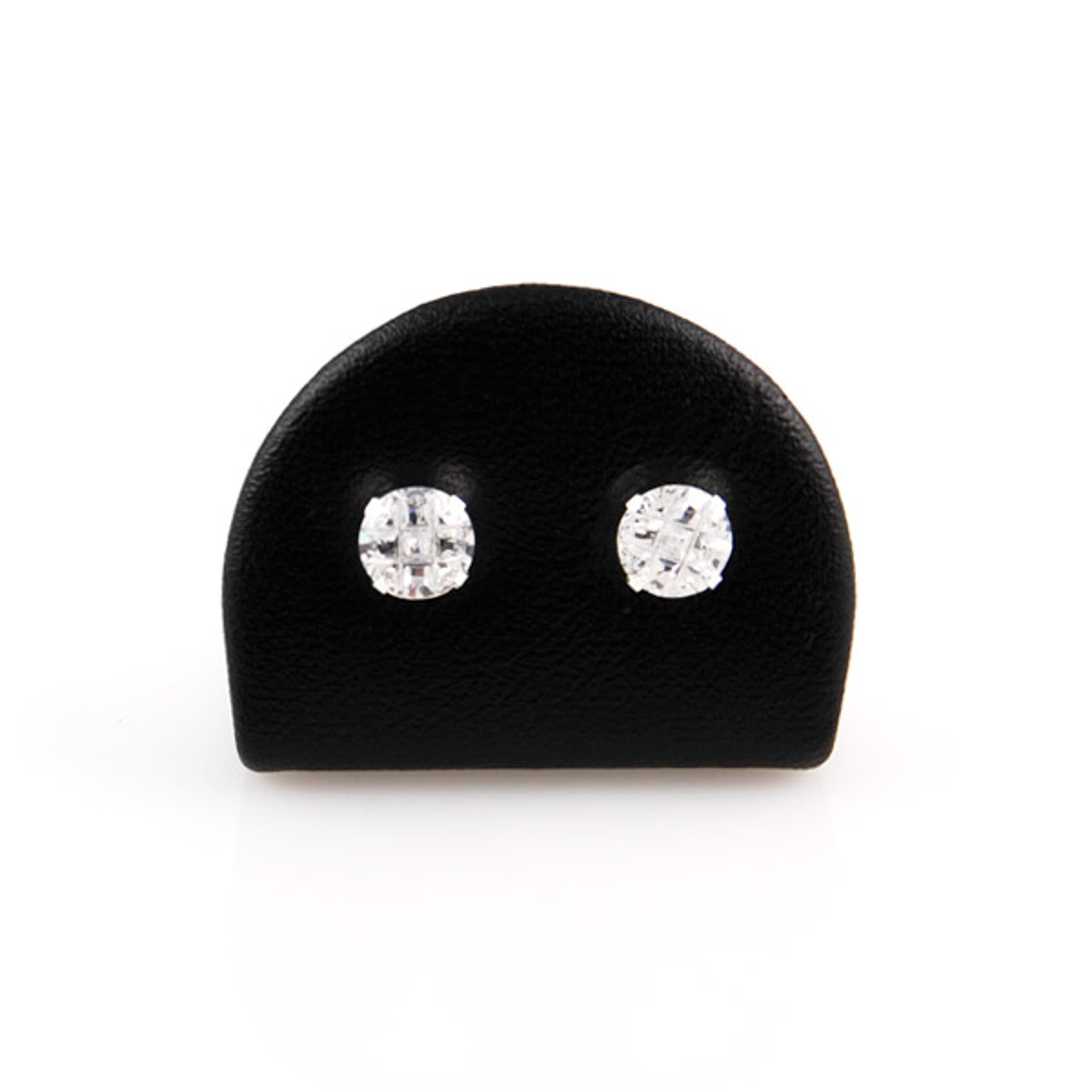 Runde 6mm Bling Øreringe - 1