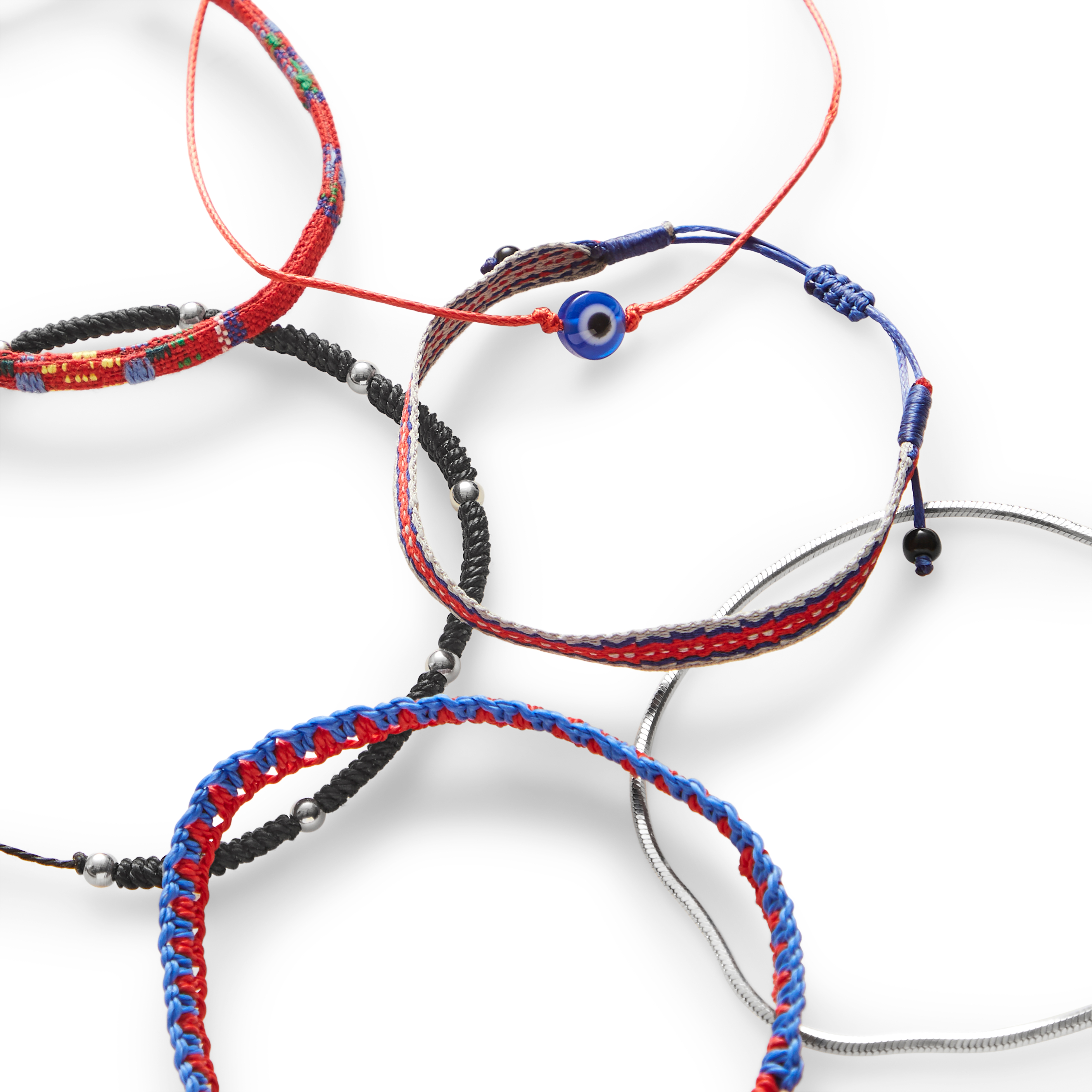 Amalfi | Catania Set de 6 bracelets rouge lave - 2