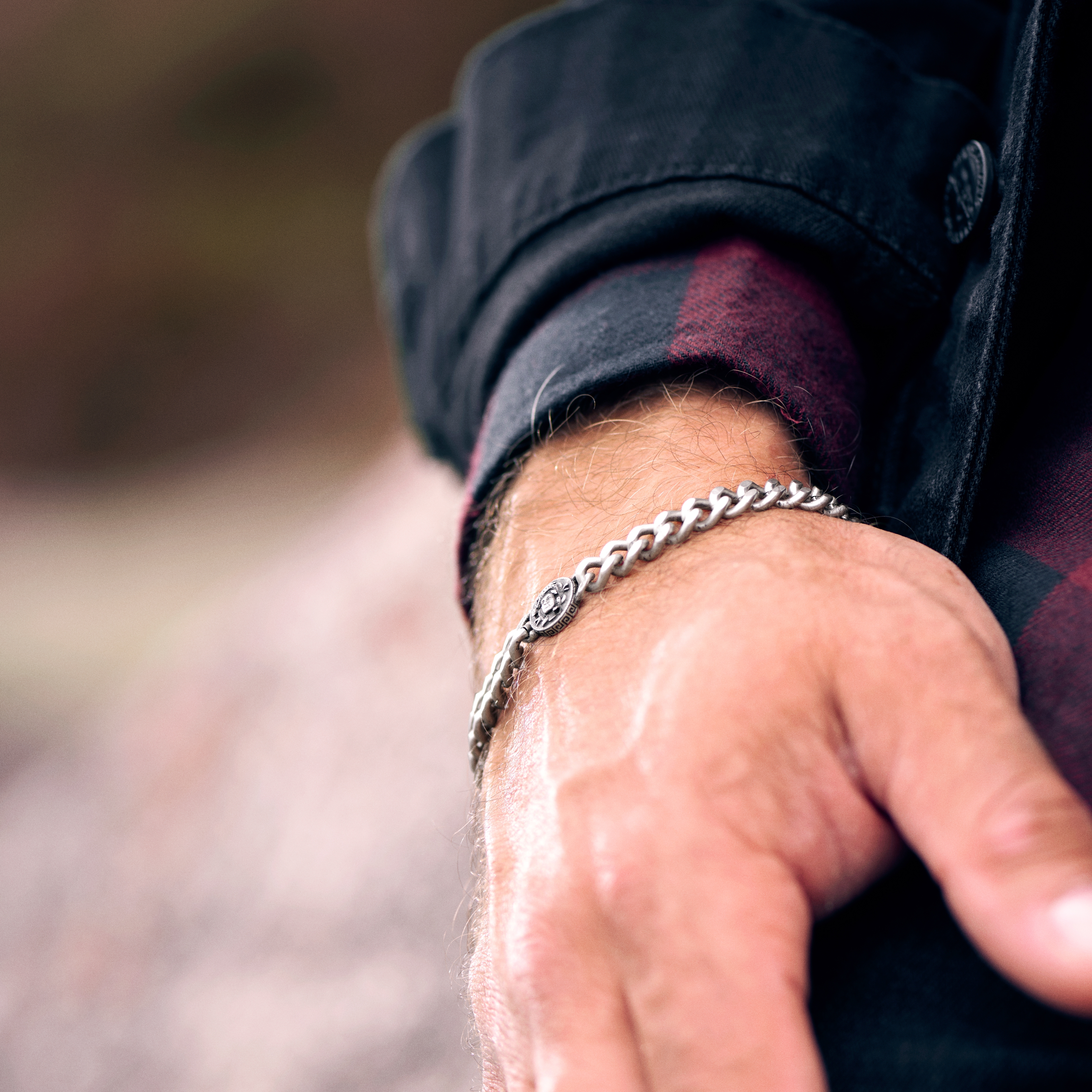 Obelius | Bracciale Medusa vintage color argento - 2