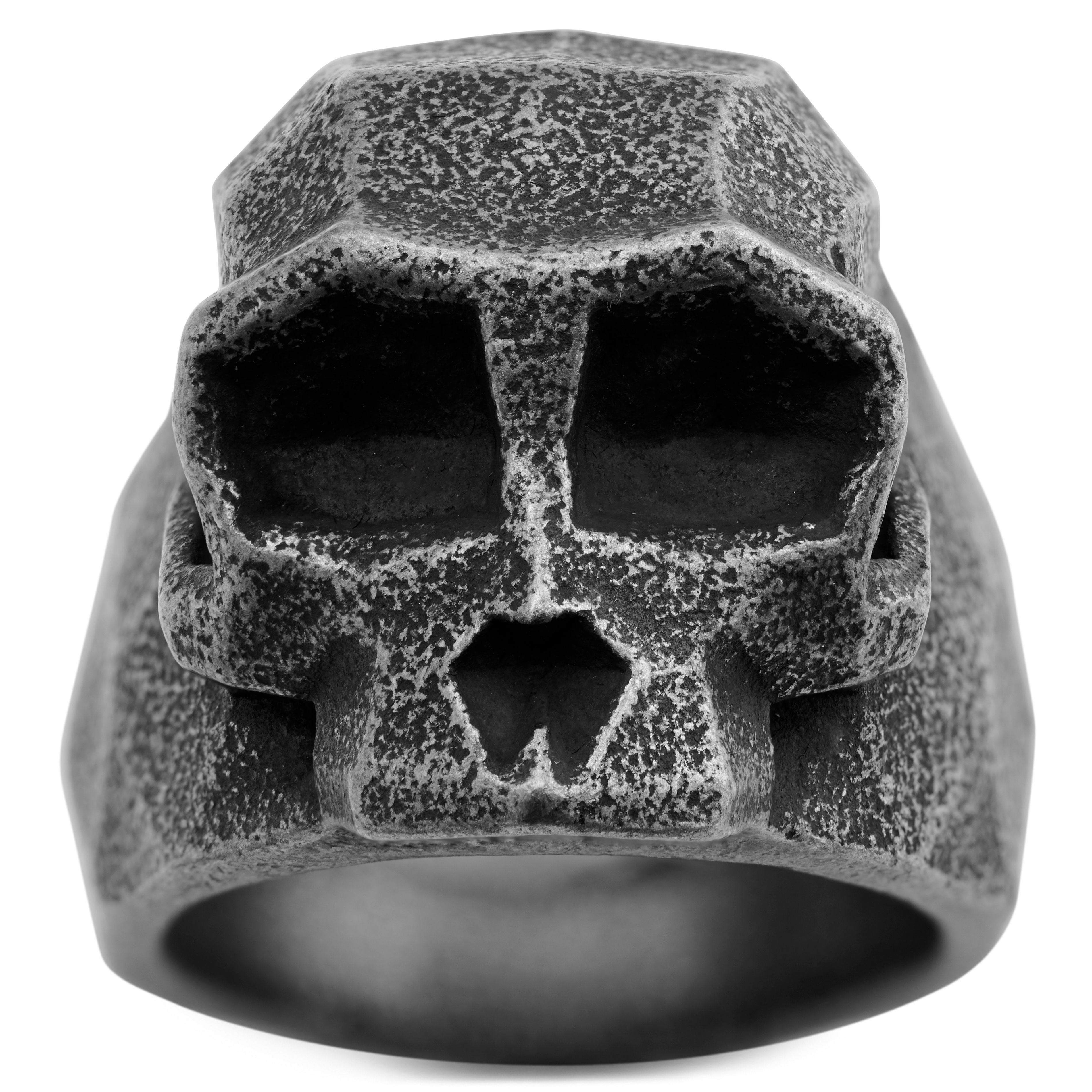 Mack Grey Monkey Skull Ring  - 2