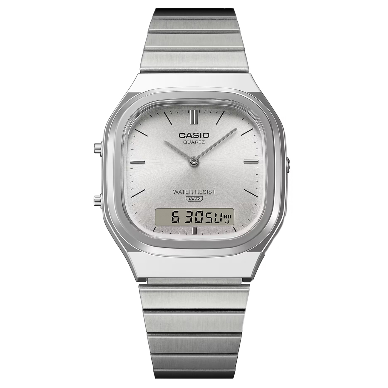 Casio Vintage AQ-240E-7AEF Silver-Tone Resin Ana-Digi Watch - 1