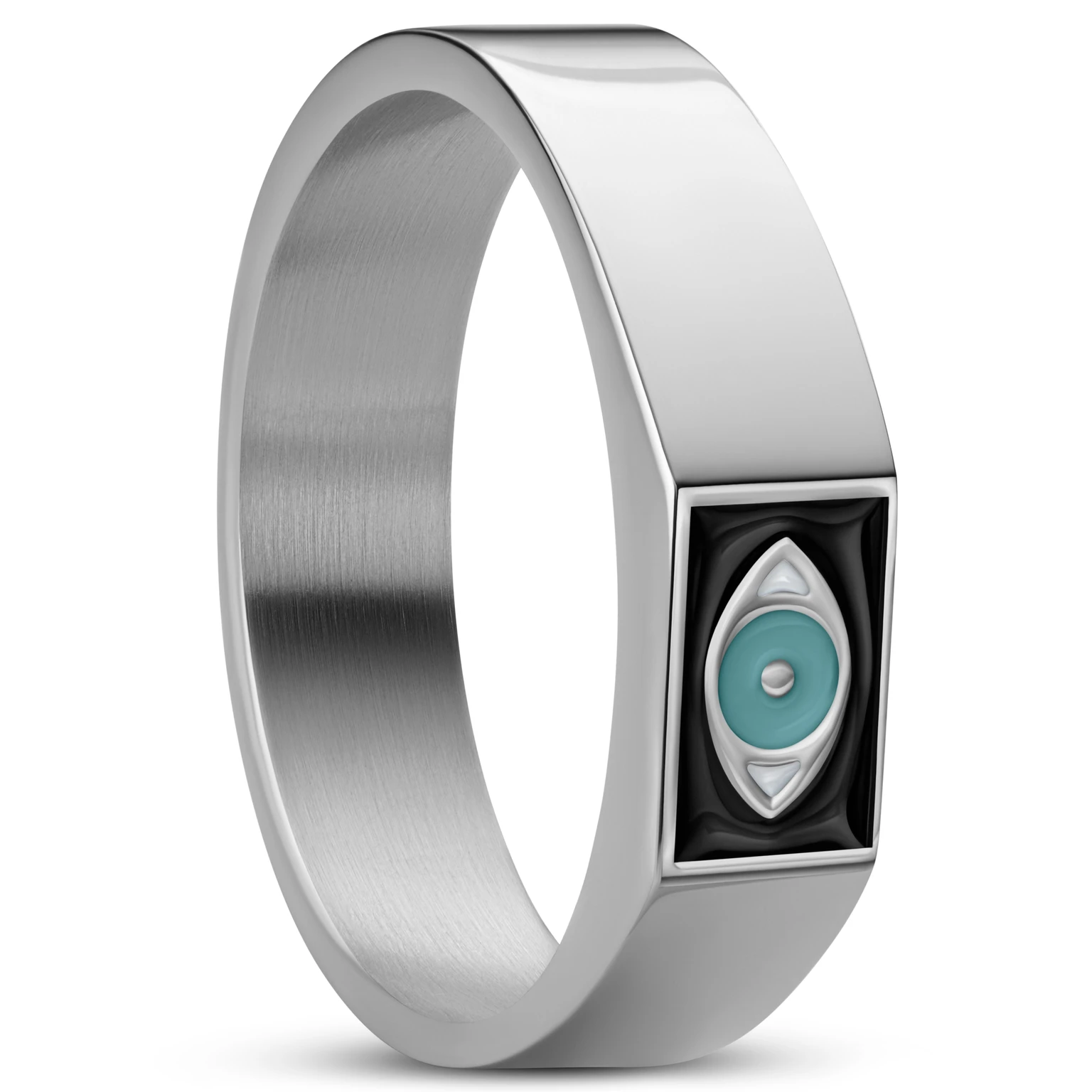 Evil Eye | Silver-tone Square Signet Ring Evil Eye | Silver-tone Square Signet Ring