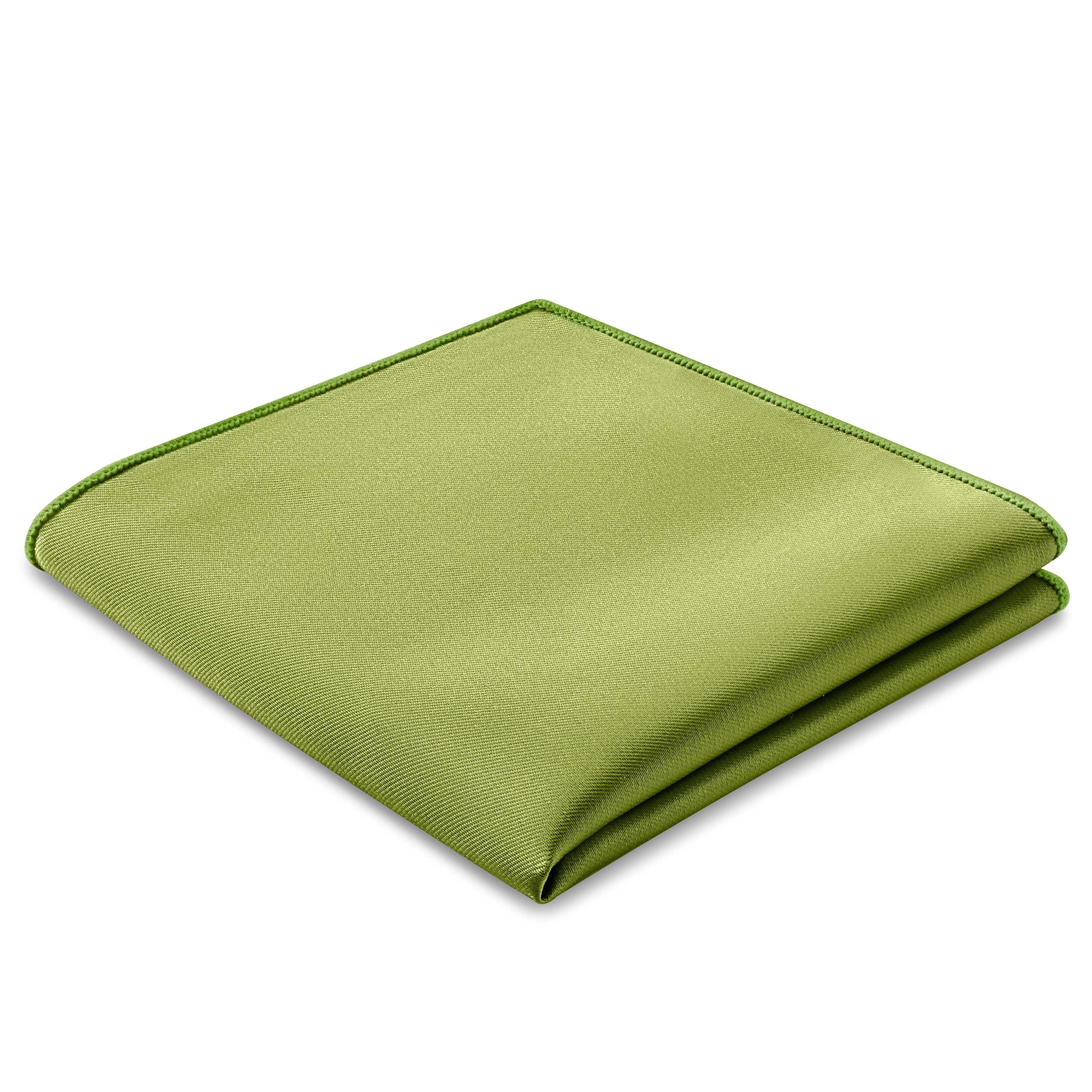 Pañuelo de bolsillo de satén verde mar