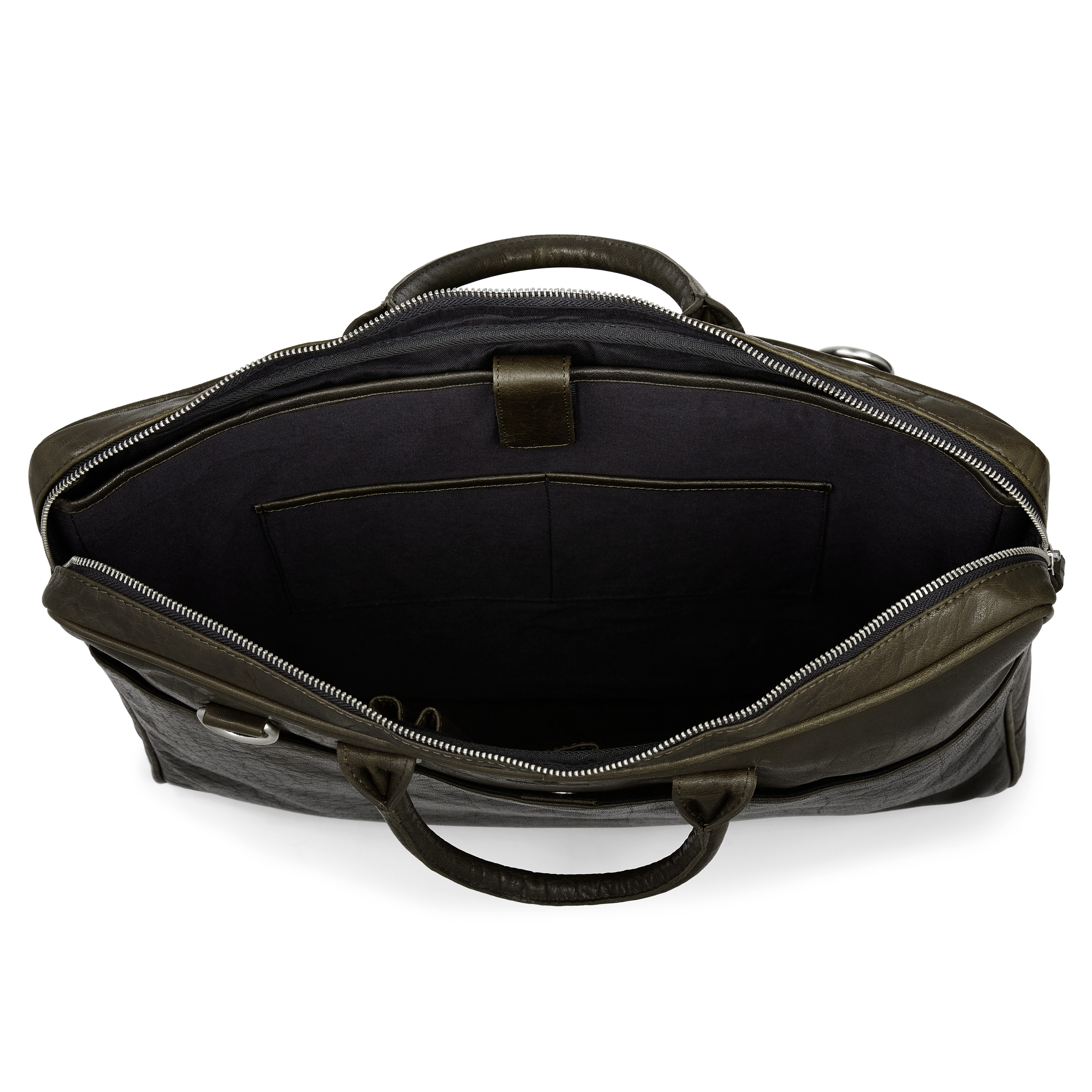 Montreal Slim 17" Executive maslinasta kožna torba - 7