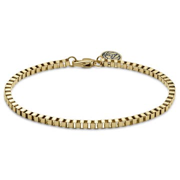 Essentials | 1/8" (3 mm) Gold-Tone Square Box Chain Bracelet Essentials | 1/8" (3 mm) Gold-Tone Square Box Chain Bracelet